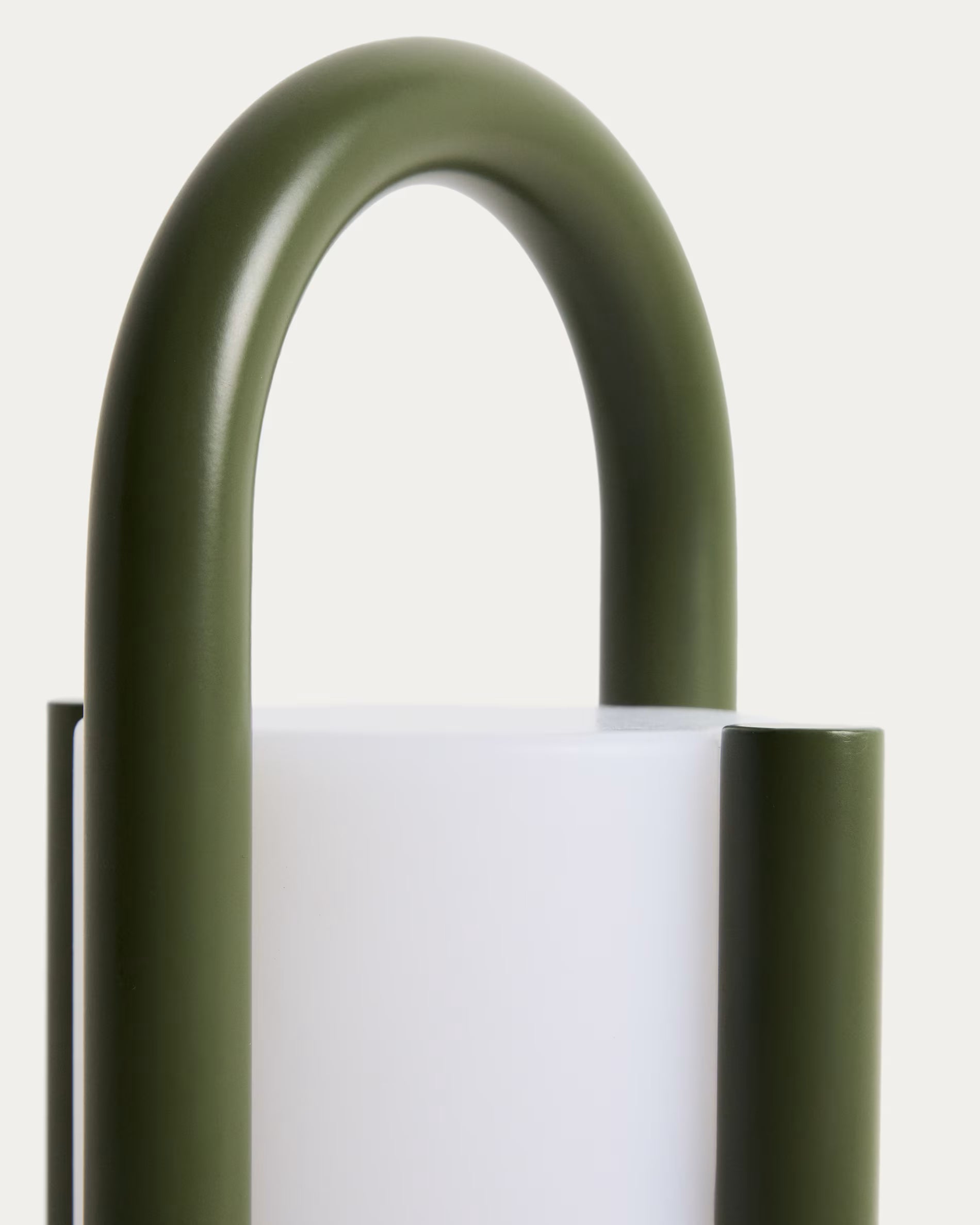 Lampa ogrodowa przenośna LEROS zielony