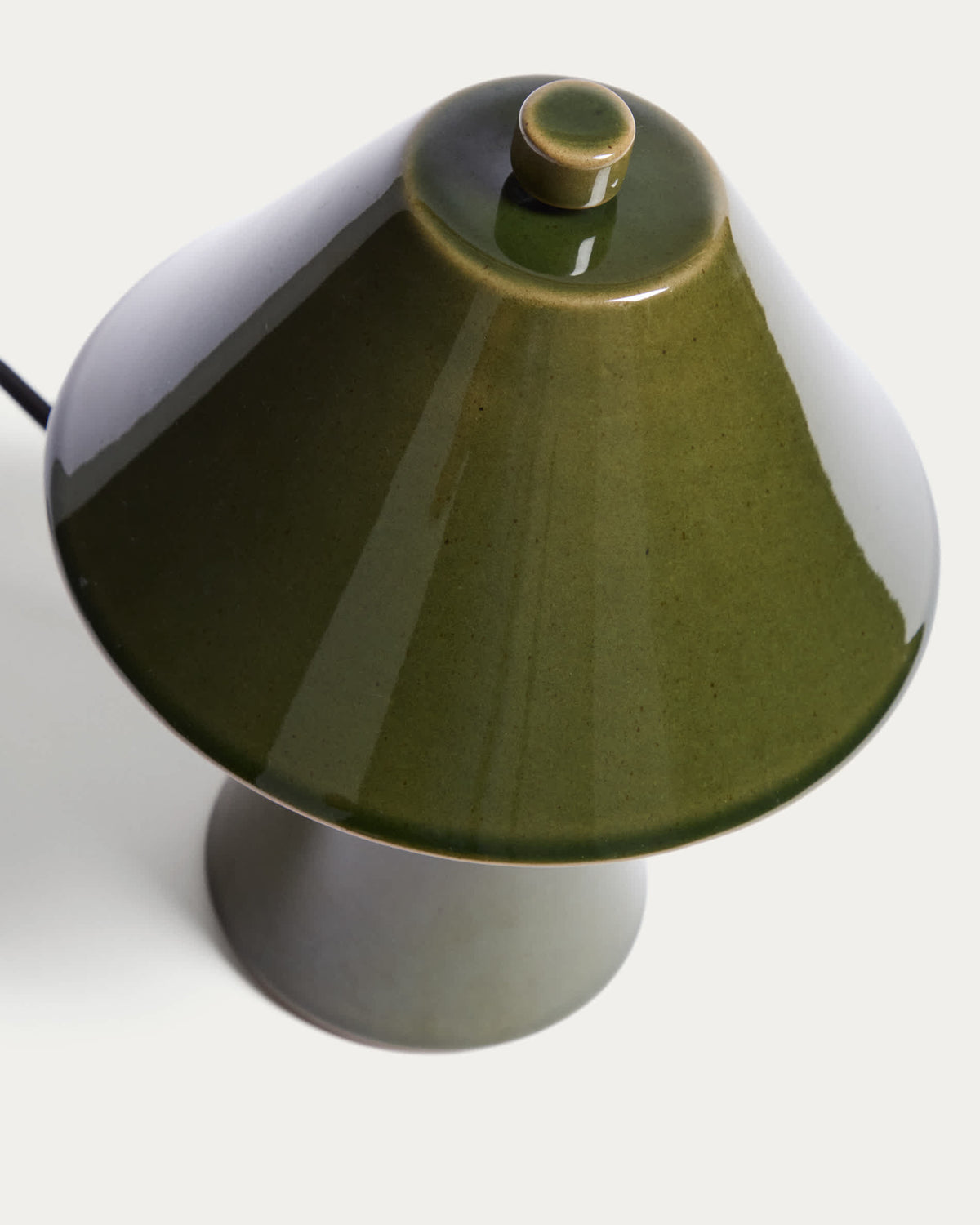 Lampa stołowa CEREN zielony ceramika – ujęcie 4