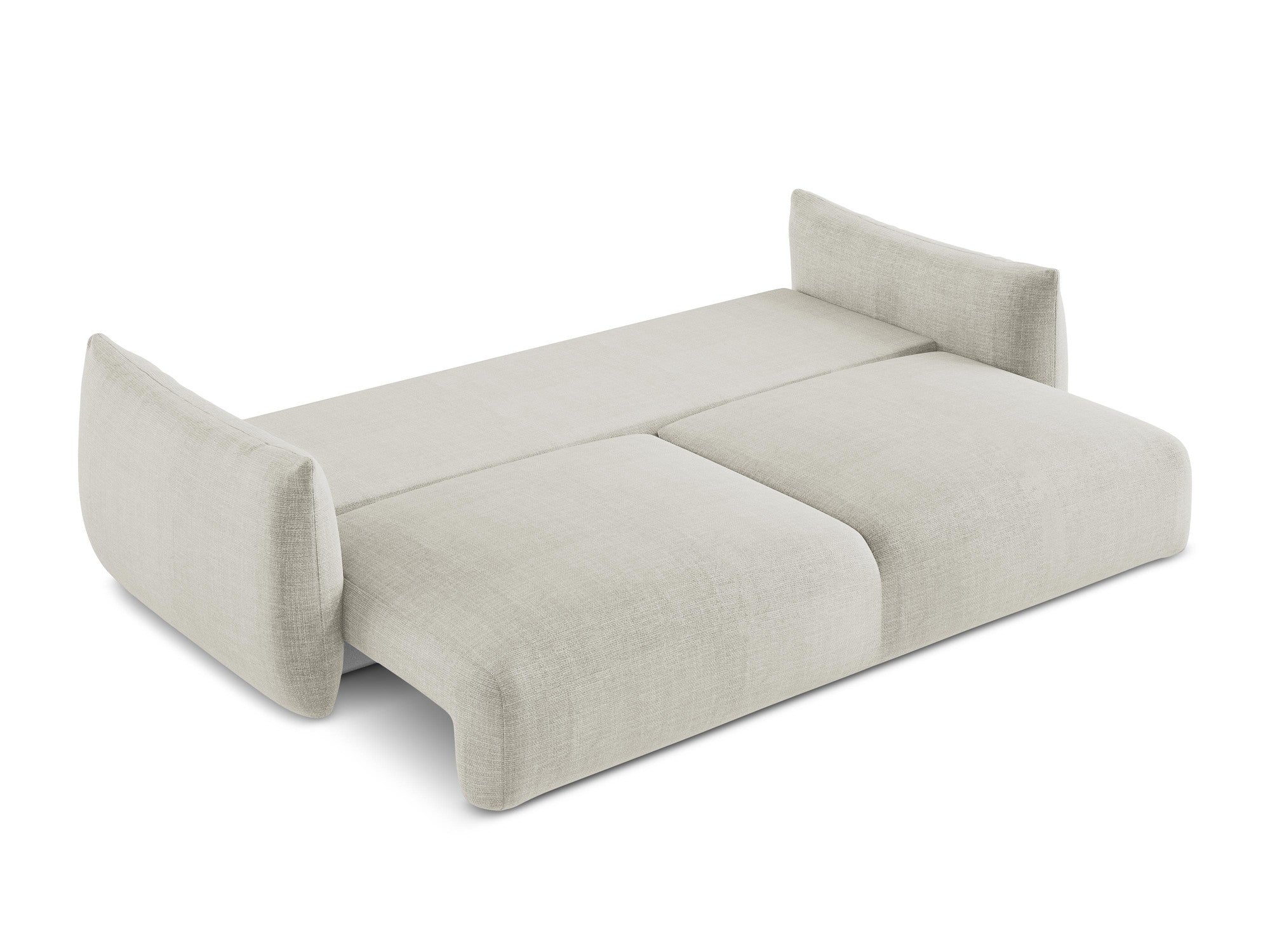 3-Seater Sofa with Sleeping Function LEILA Light Beige