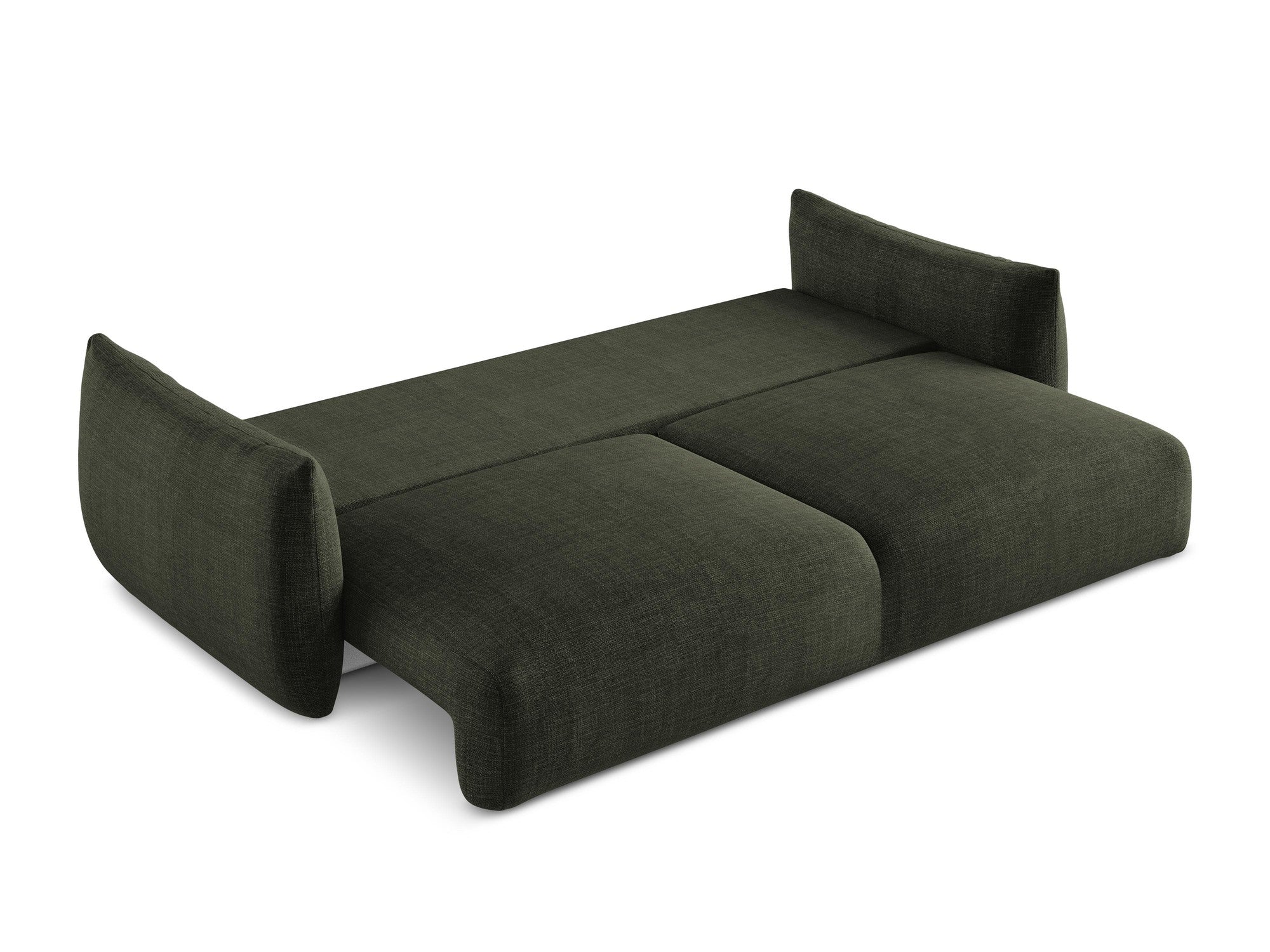 3-Seater Sofa with Sleeping Function LEILA Olive Green