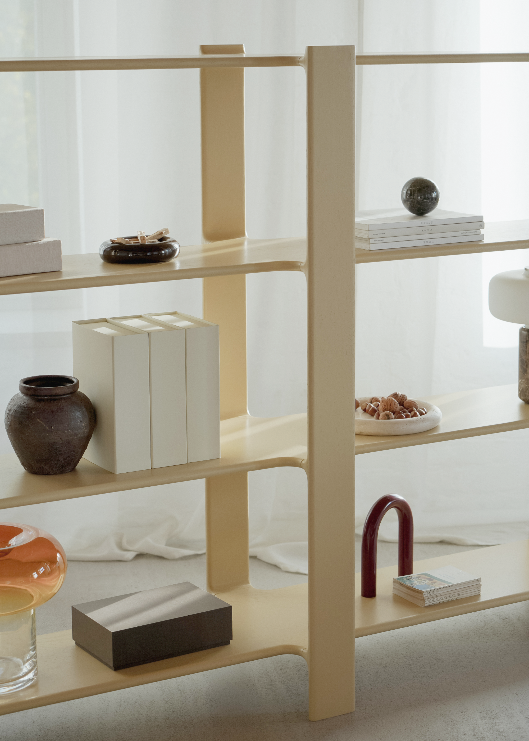 LIGO DUO Shelf black oak wood