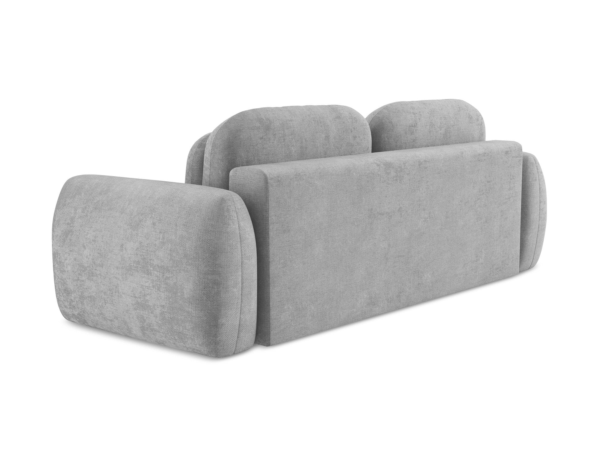 3-Seater Sofa with Sleeping Function LOHI Light Gray Chenille