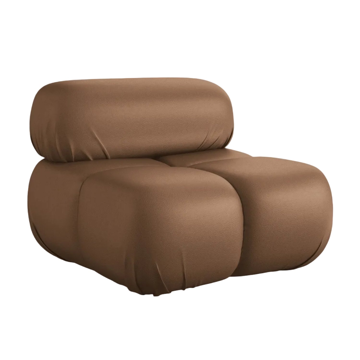 Fotel / moduł LOKUA czekoladowa skóra ekologiczna