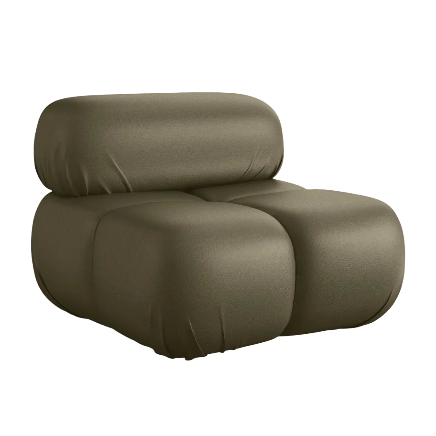 Fotel / moduł LOKUA oliwkowa skóra ekologiczna