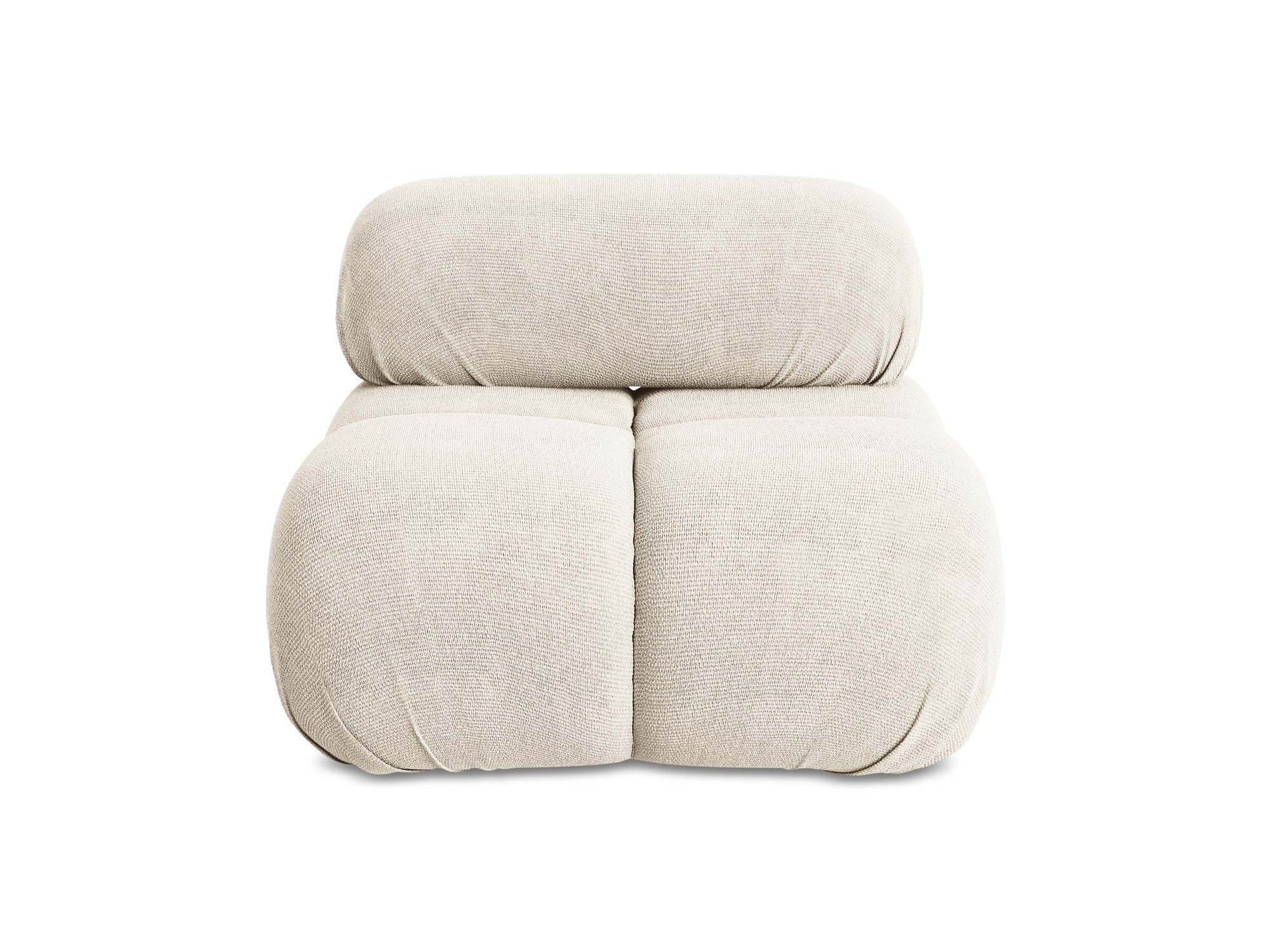 Armchair / module LOKUA light beige chenille