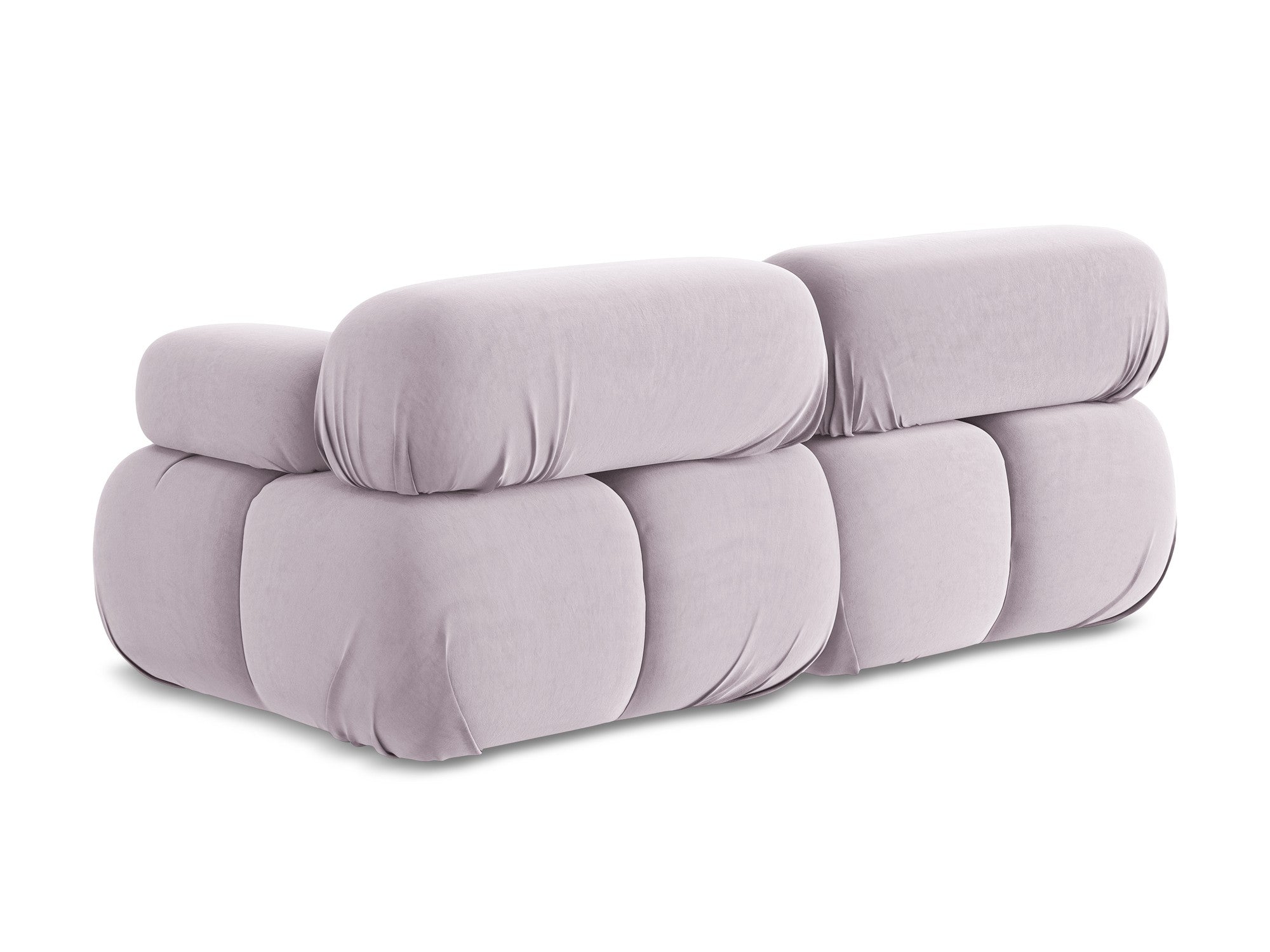 Modulares Samtsofa für 2 Personen LOKUA in Lavendel