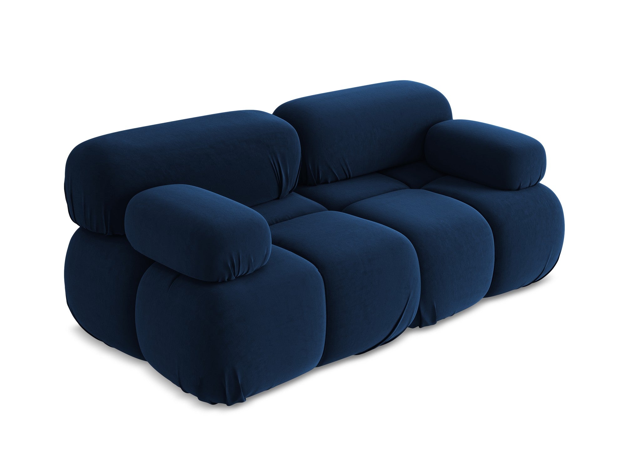 Sofa modulare aus Samt für 2 Personen LOKUA königsblau