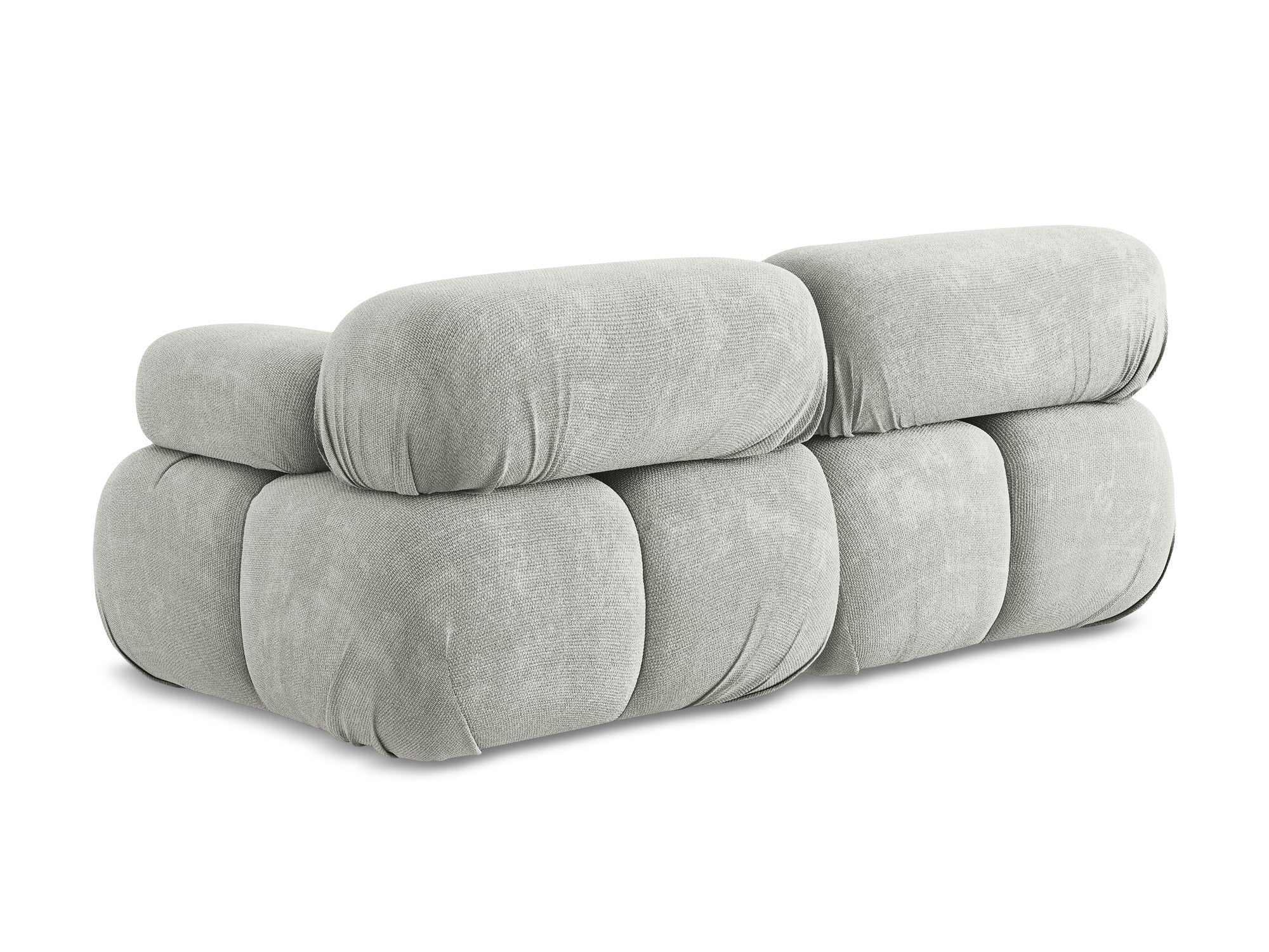 Sofa modułowa 2-osobowa LOKUA jasnoszary szenil