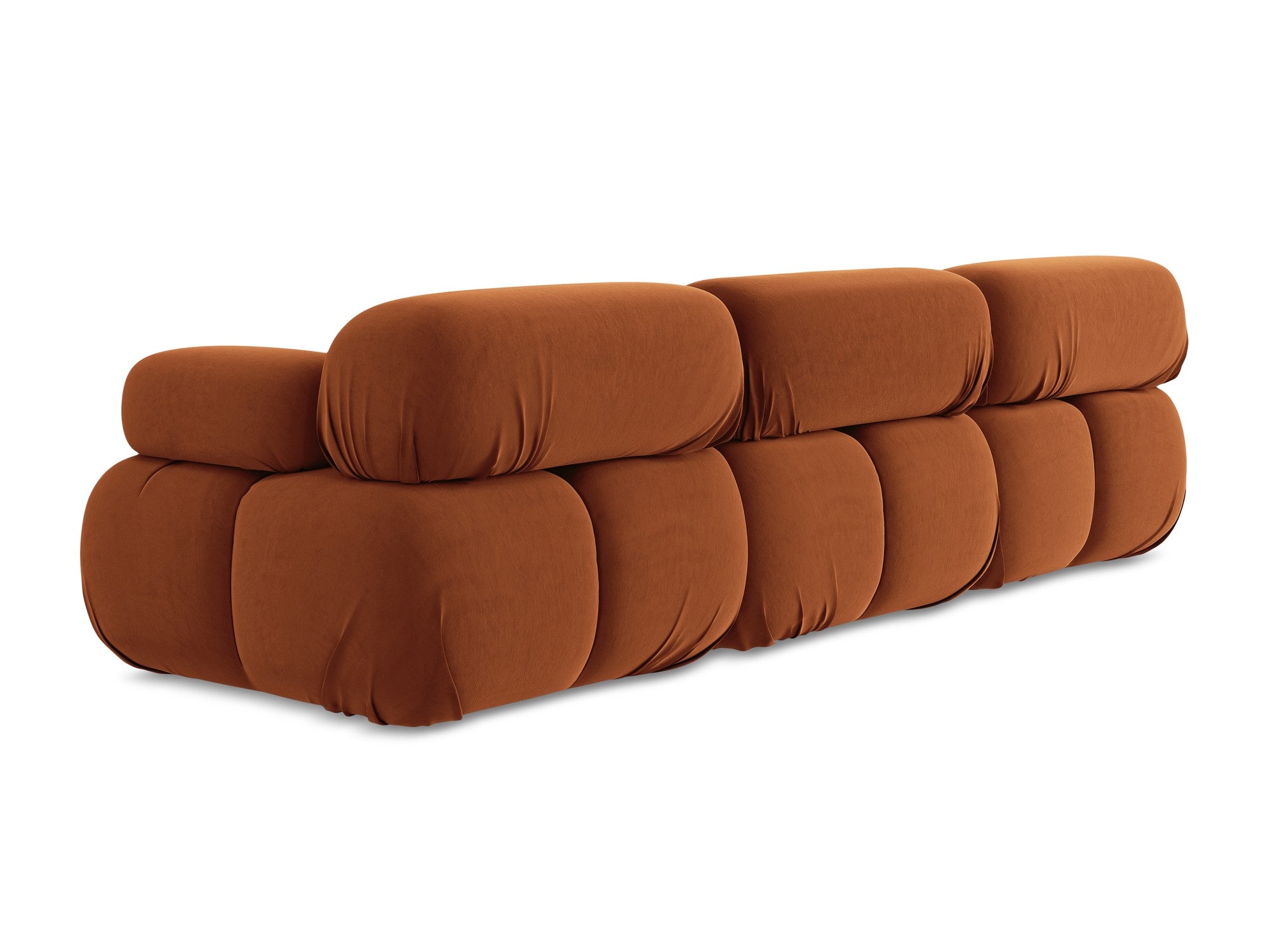 Sofa modulare aus Samt für 3 Personen LOKUA terrakotta