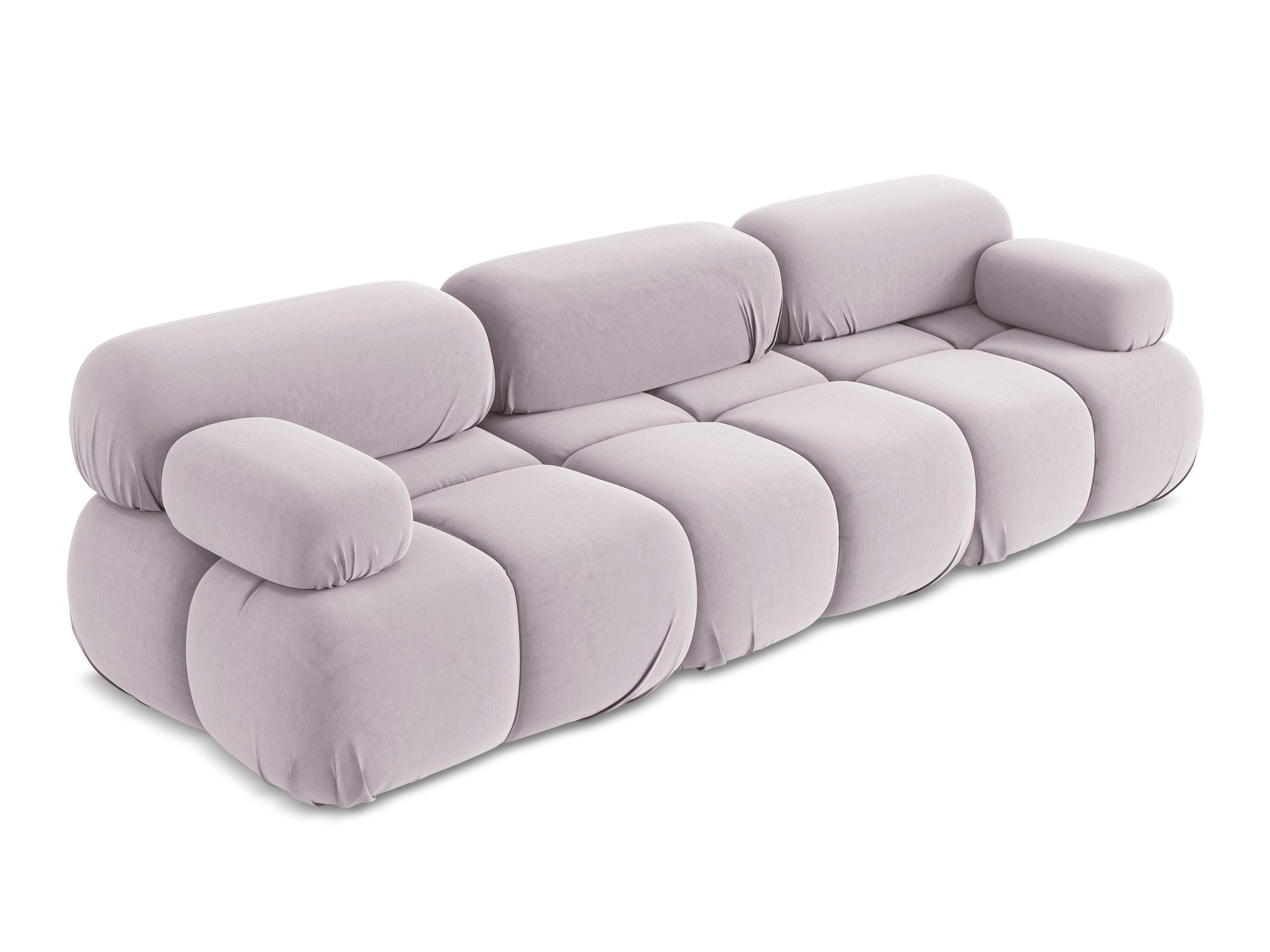 Sofa modulare aus Samt für 3 Personen LOKUA lavendel