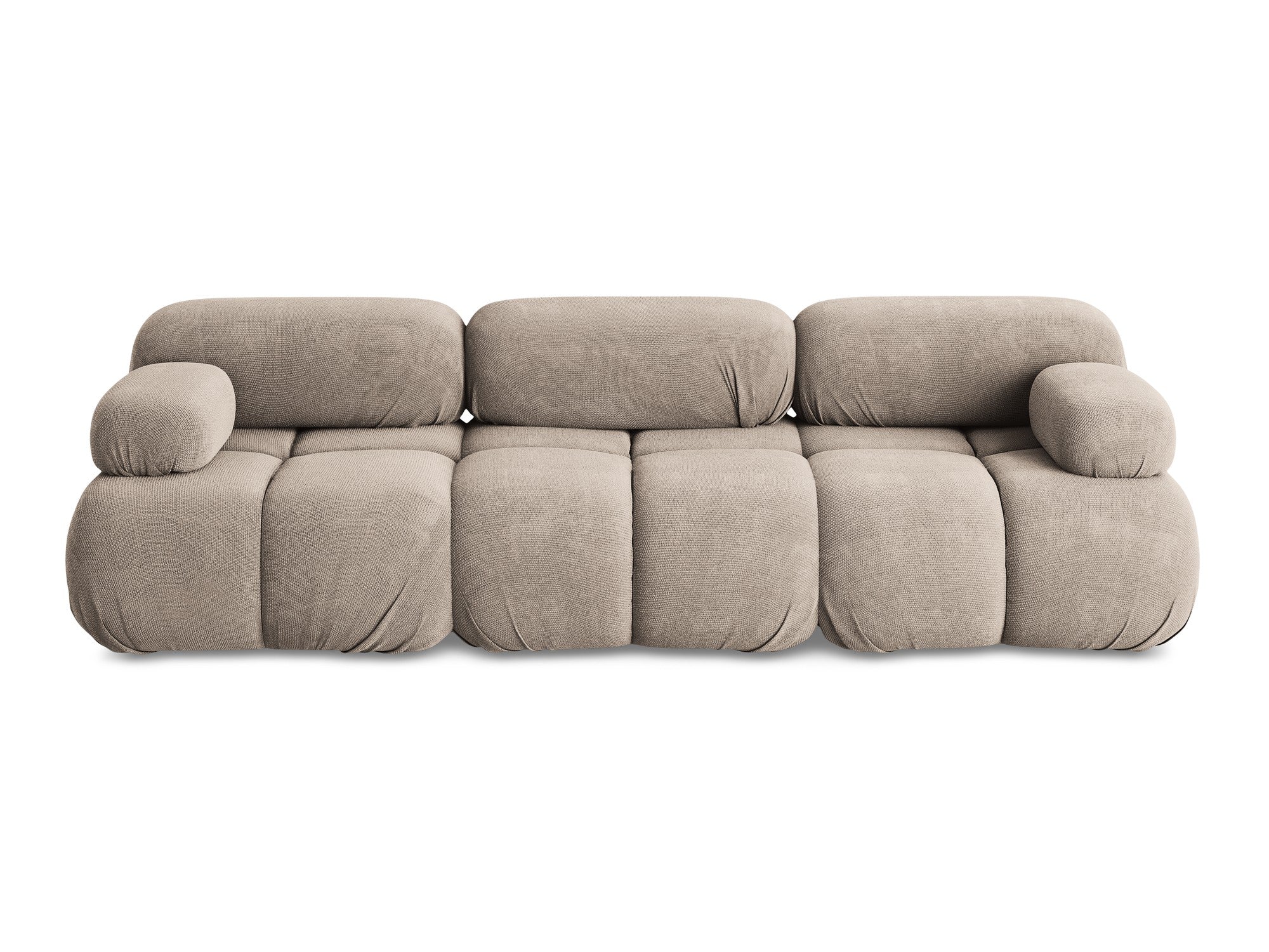 Sofa modułowa 3-osobowa LOKUA ciemnobeżowy szenil