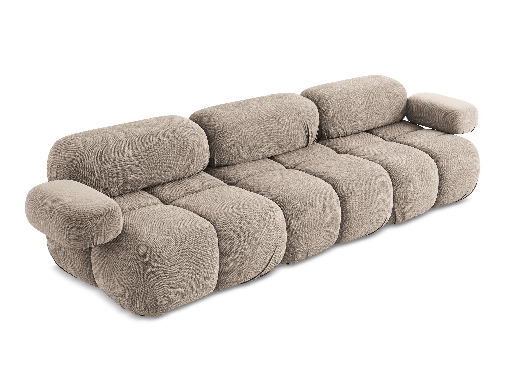 Sofa modułowa 3-osobowa LOKUA ciemnobeżowy szenil