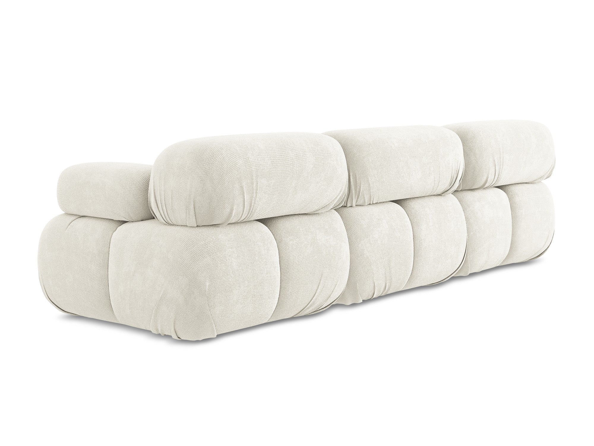 Modulares 3-Sitzer-Sofa LOKUA weißes Chenille