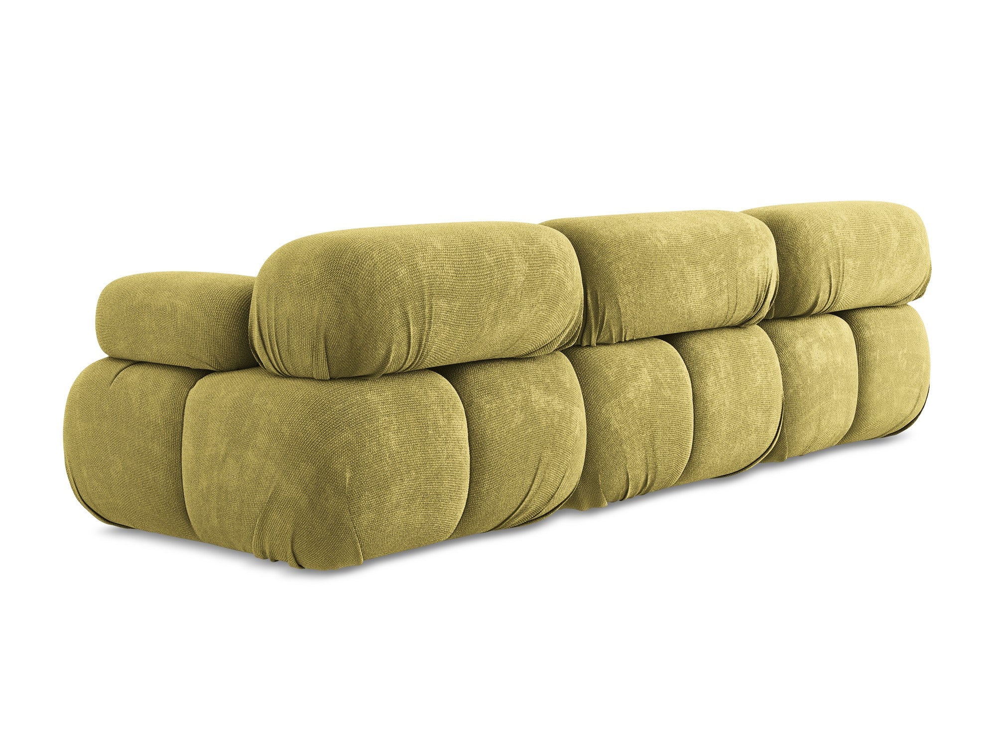 3-seater modular sofa LOKUA lime chenille