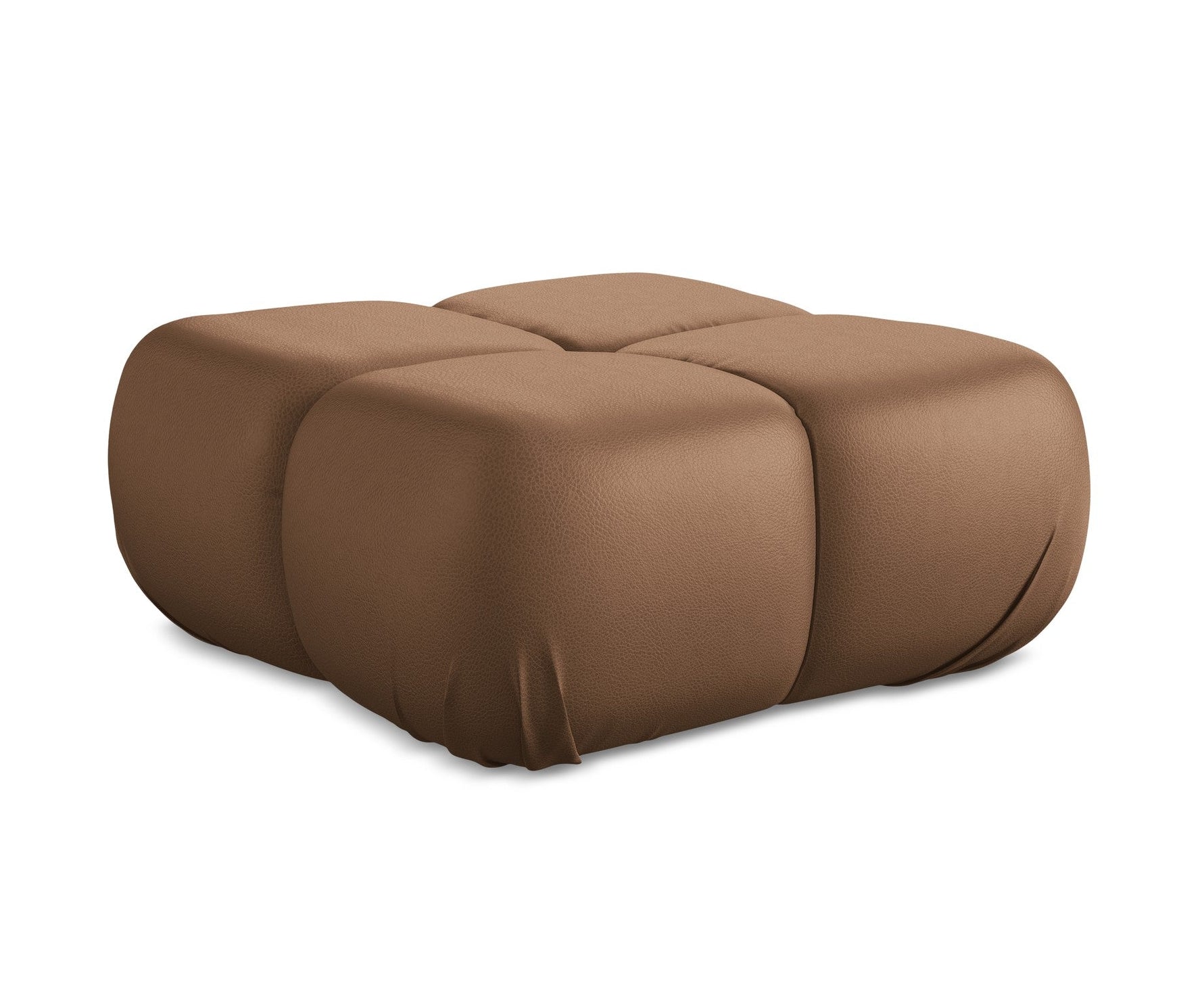 Pouf / module LOKUA chocolate eco-leather