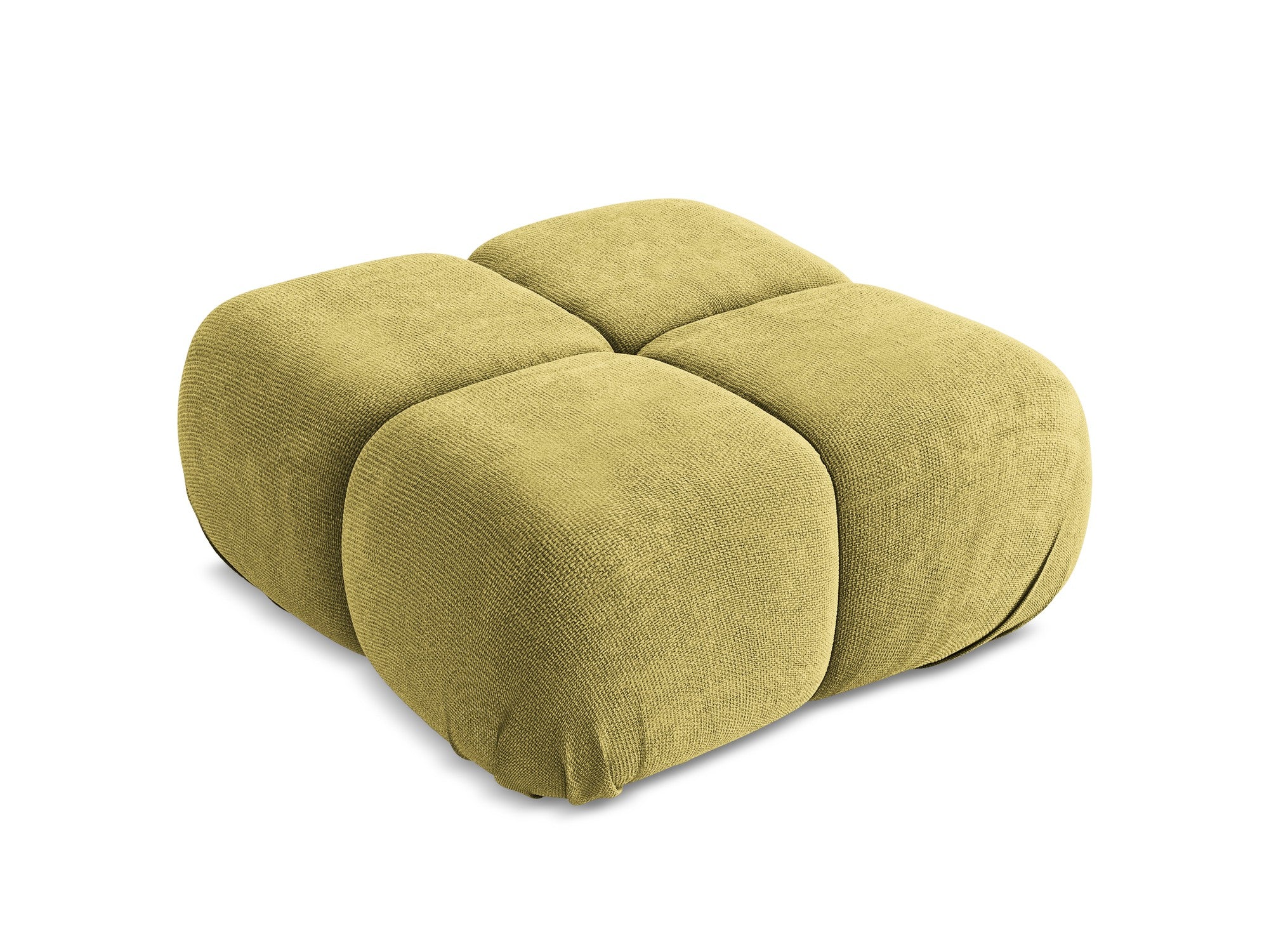 Hocker / Modul LOKUA limonengrüner Chenille