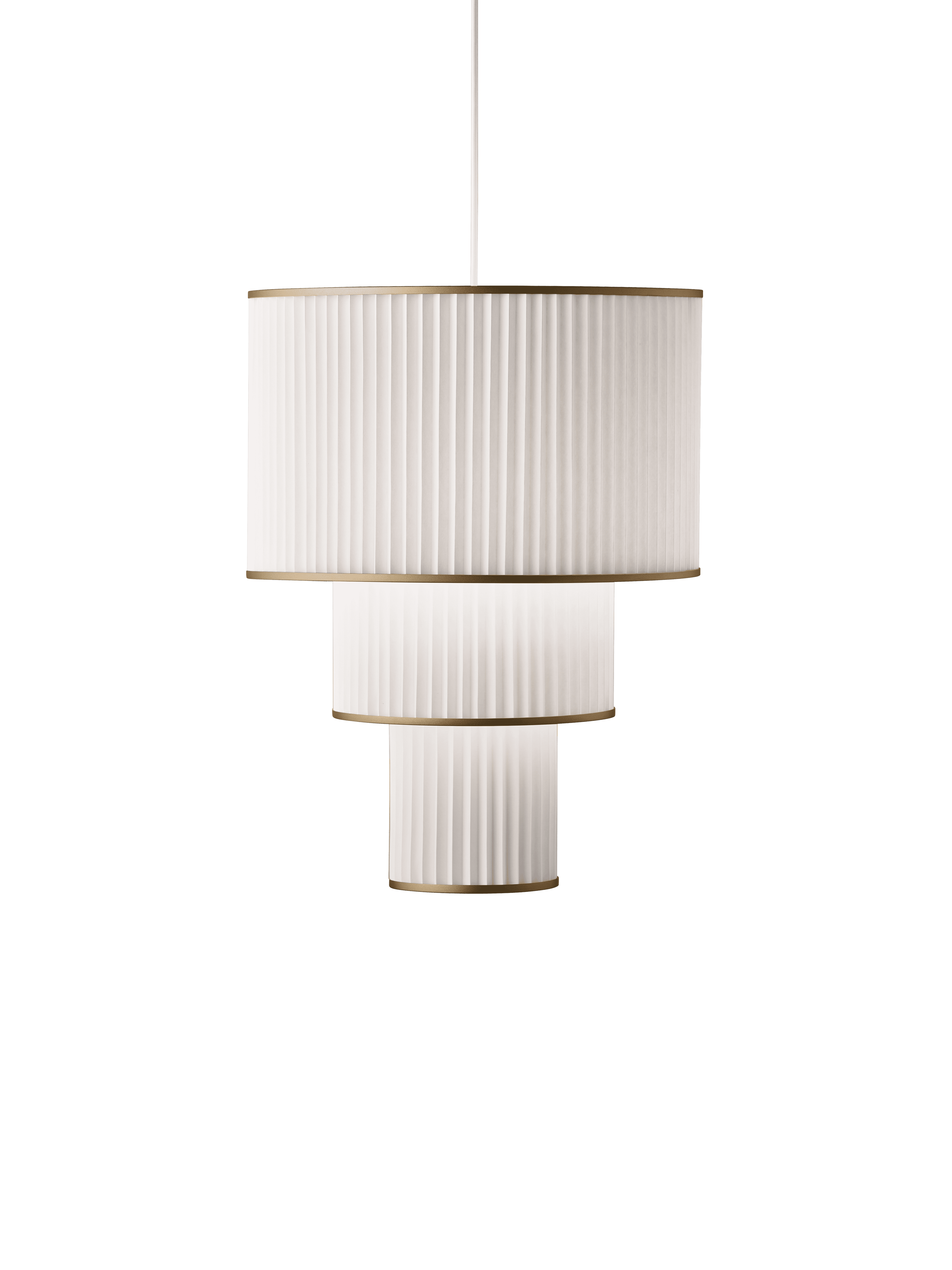 Hanging Lamp MODEL 112 PLIVELLO white with gold