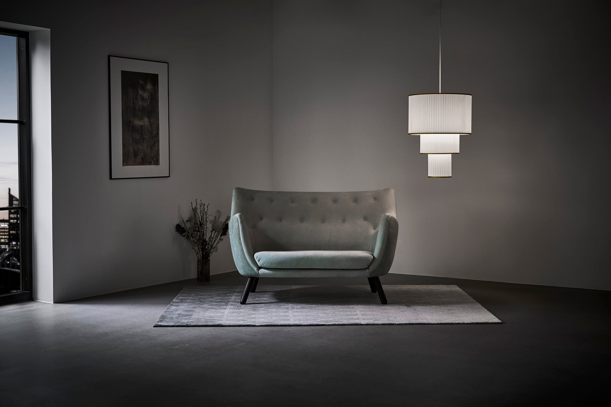 Hanging Lamp MODEL 112 PLIVELLO white with gold