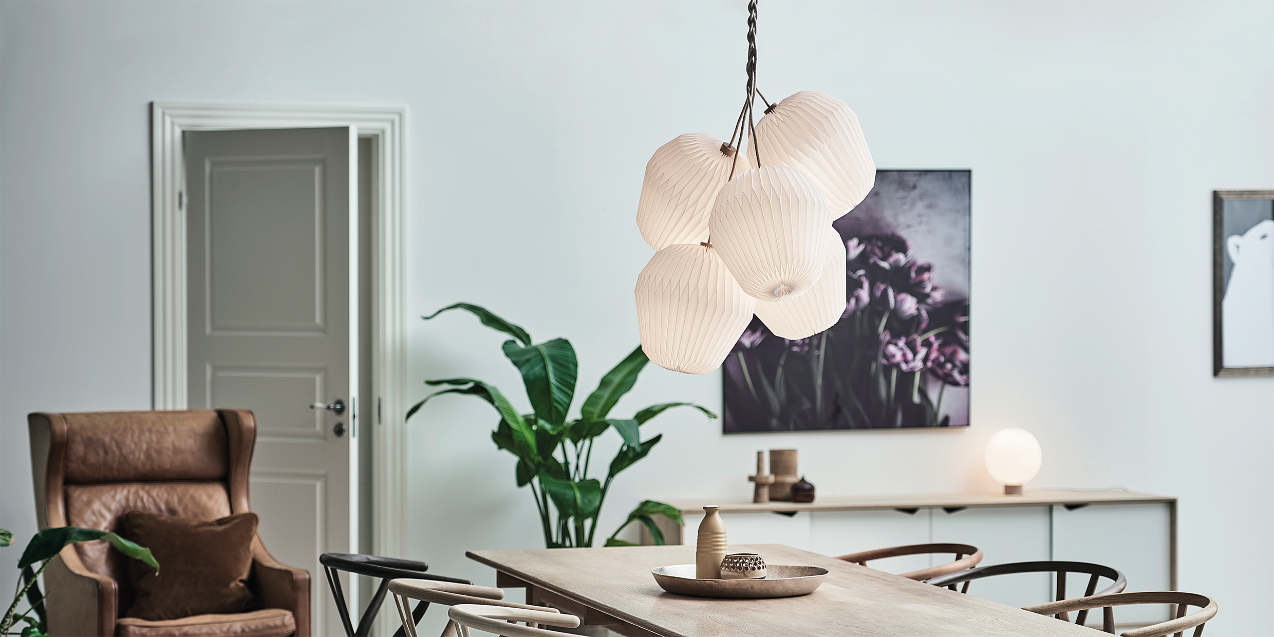 Hanging Lamp MODEL 130 BOUQUET 5 white