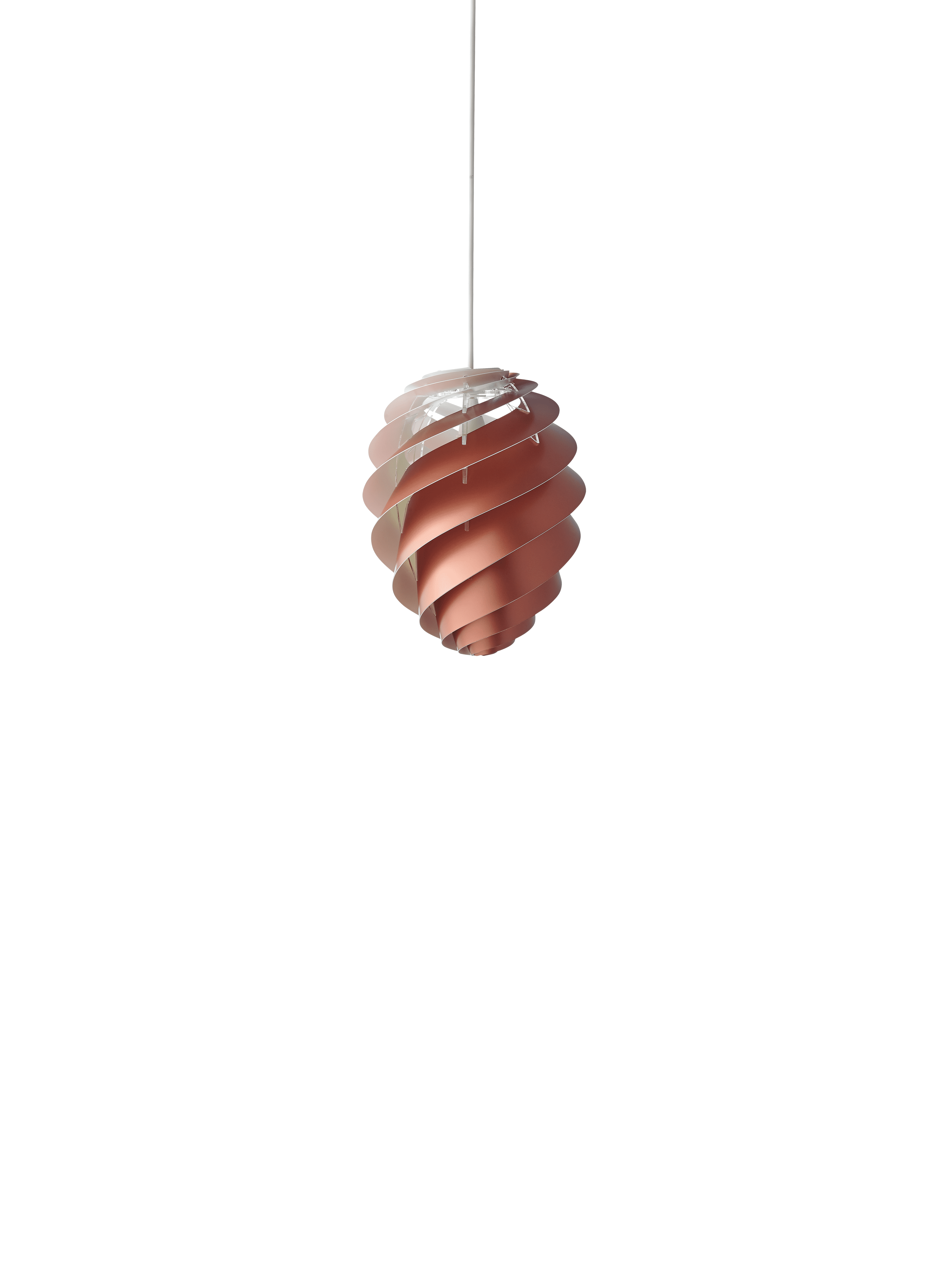 Hanging Lamp MODEL 1312 SWIRL 2 Copper