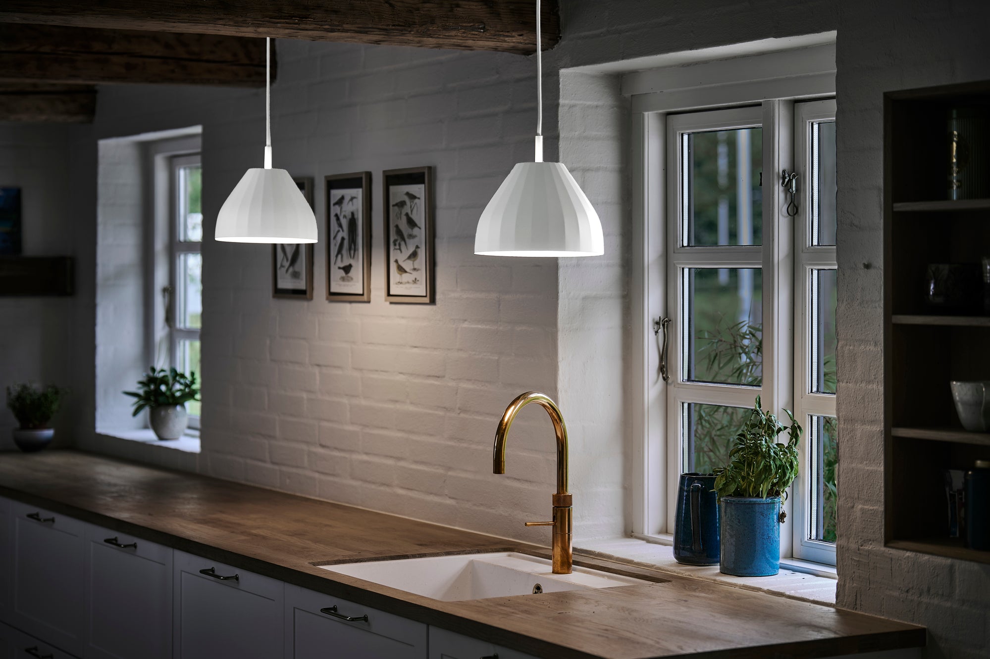 Lampa wisząca MODEL 140 FACET biały