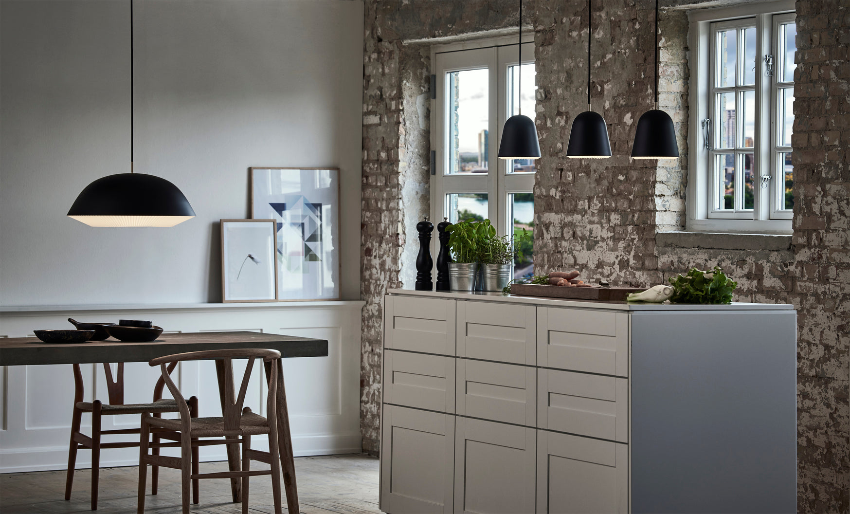 Lampa wisząca MODEL 155 CACHÉ XL czarny