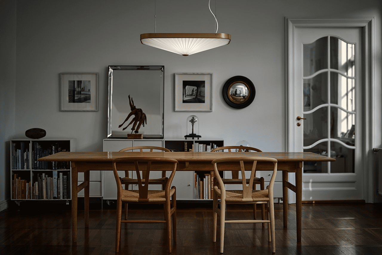 Lampa wisząca MODEL 197 CELINE biały ze złotym