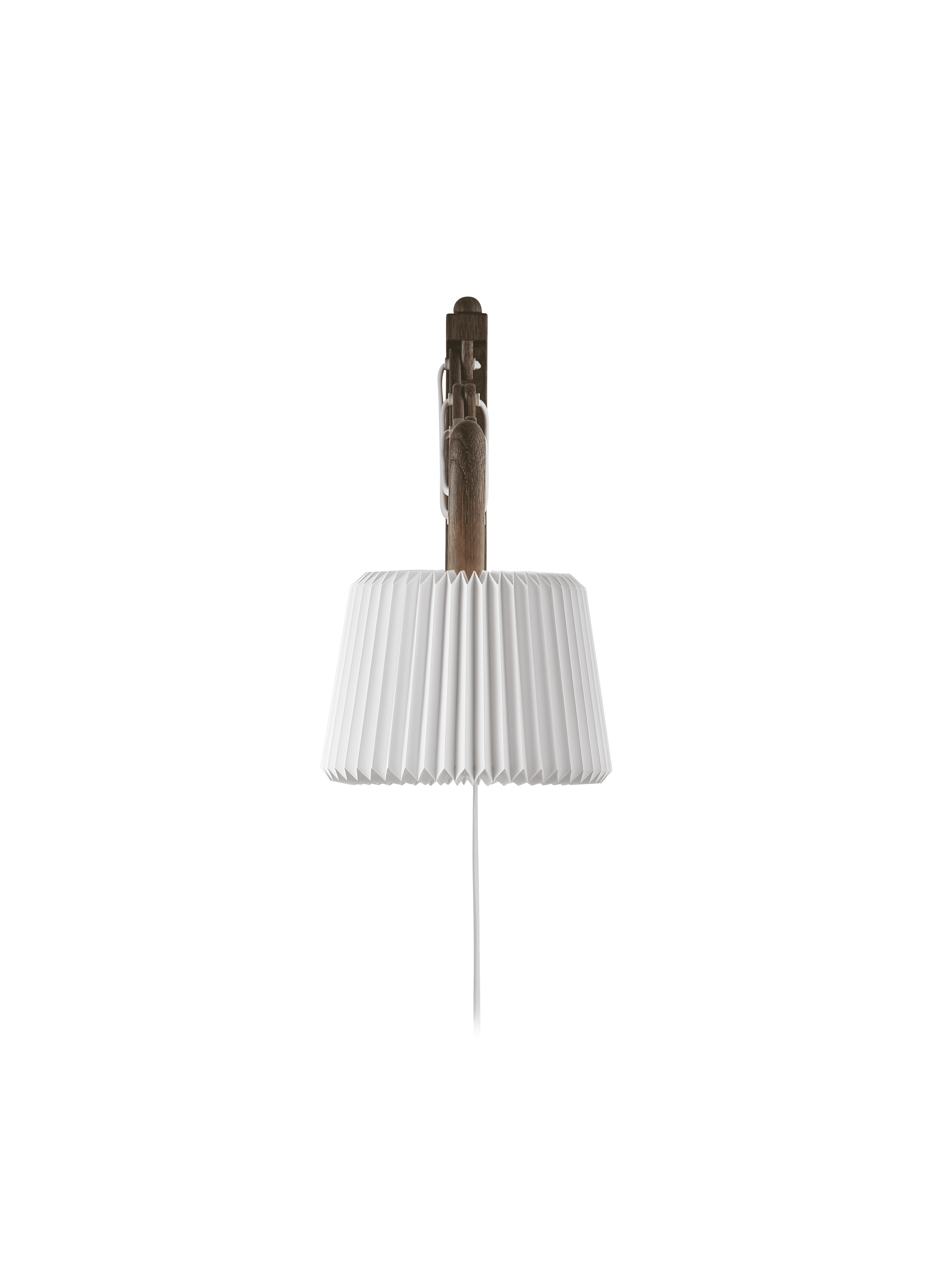 Lampa ścienna MODEL 223 120 SAX biały z ciemną dębową podstawą
