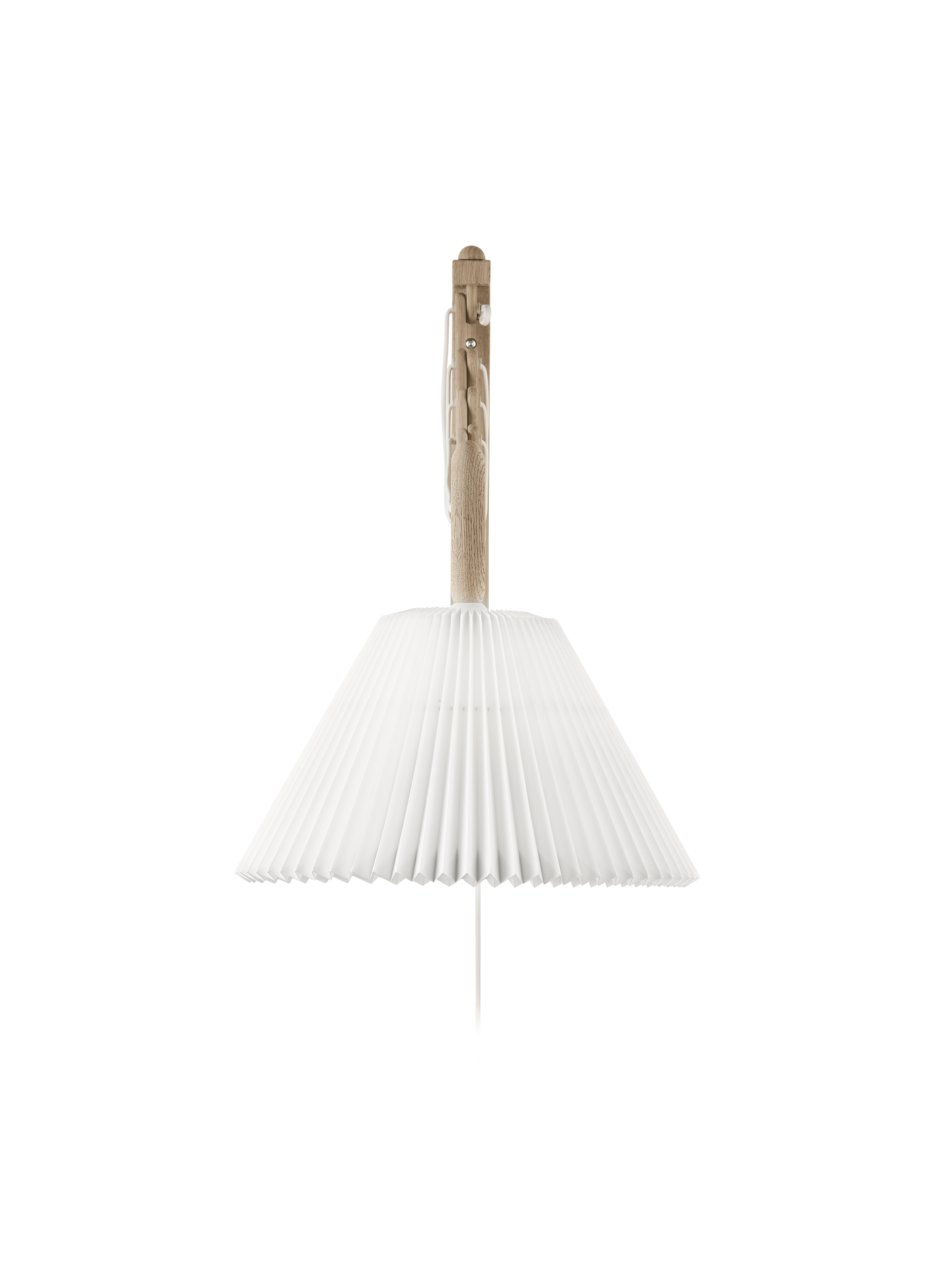 Lampa ścienna MODEL 233 2/21 SAX biały z jasną dębową podstawą