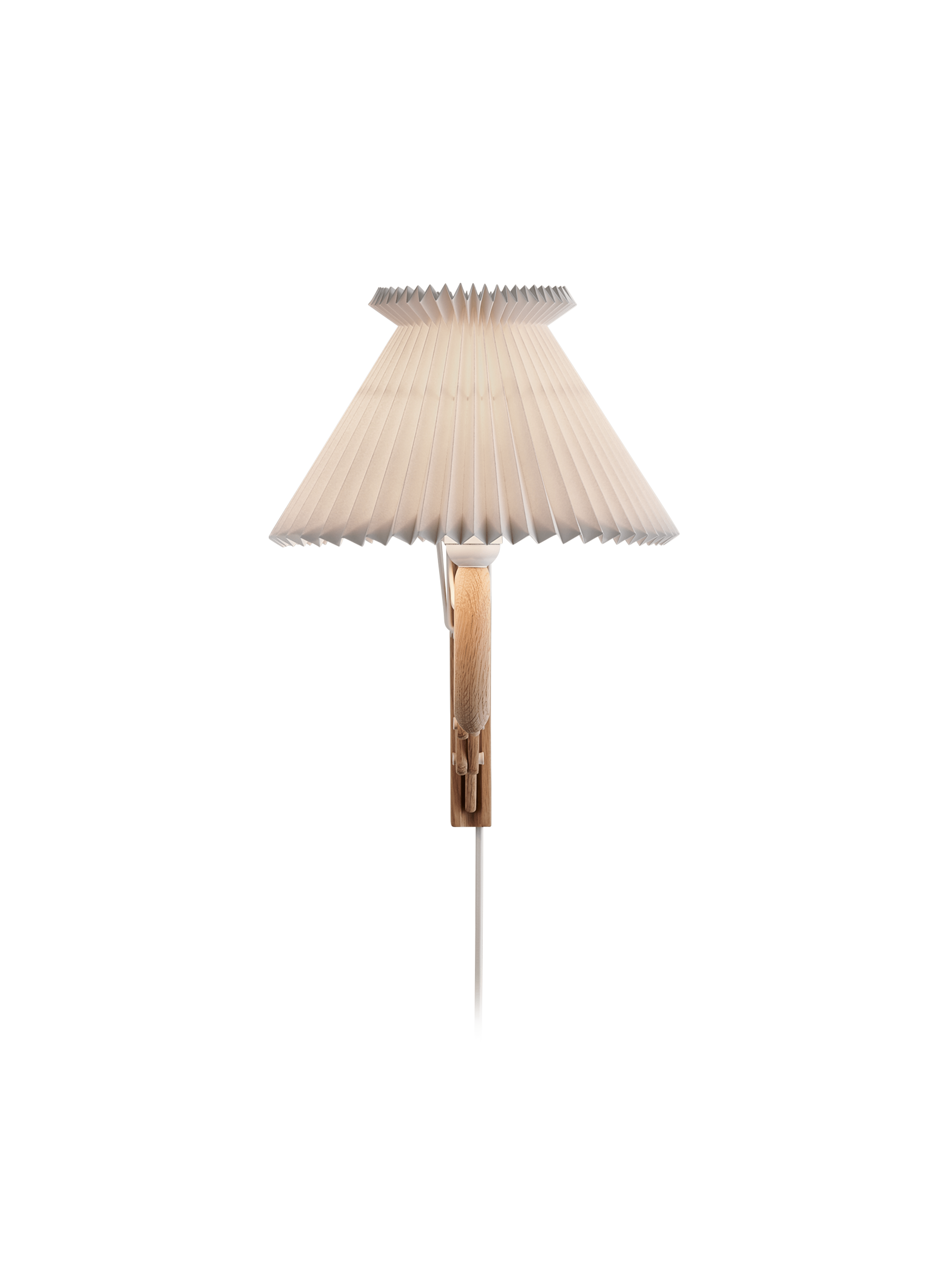 Lampa ścienna MODEL 234 6/21 SAX biały z jasną dębową podstawą
