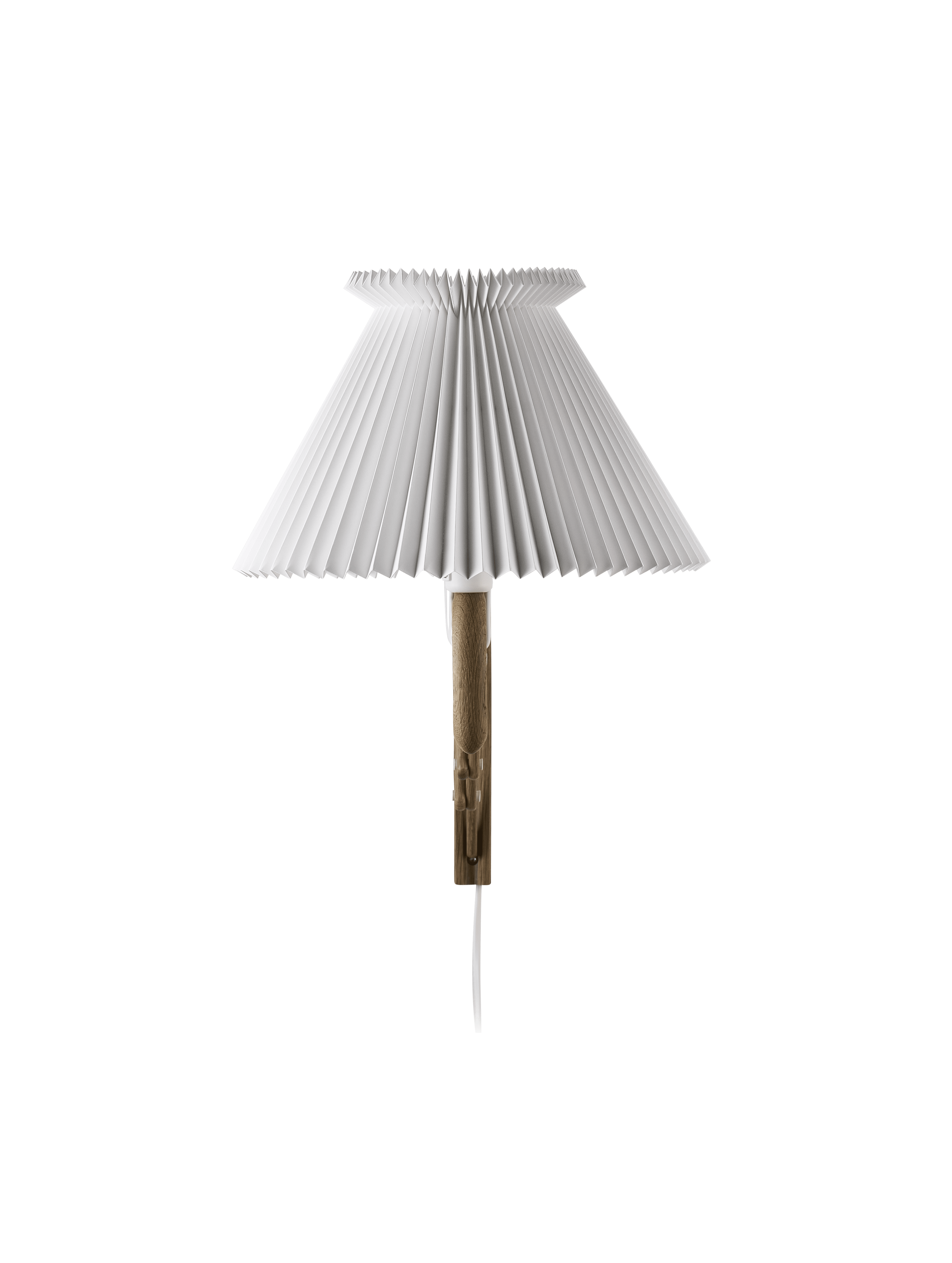 Lampa ścienna MODEL 234 6/21 SAX biały z ciemną dębową podstawą
