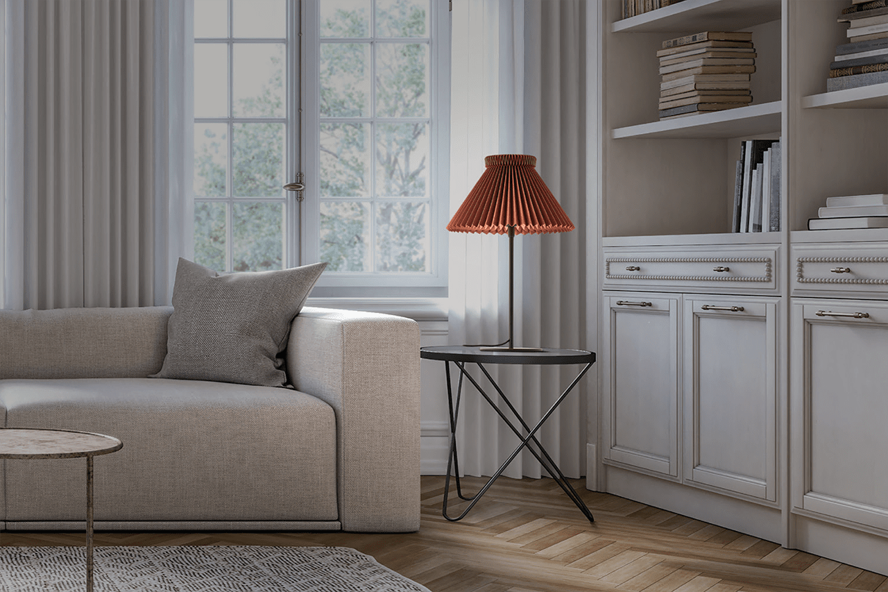 Lampa stołowa MODEL 334 musztardowy