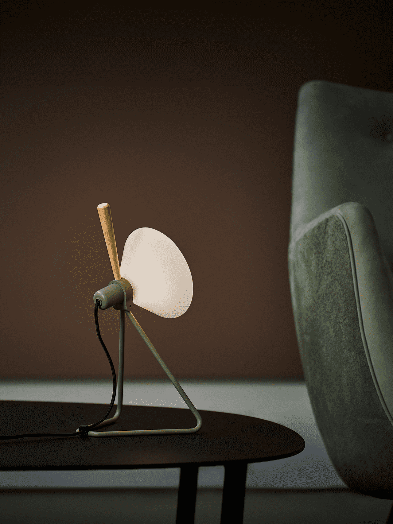 Lampa stołowa MODEL 356 SPOT oliwkowy