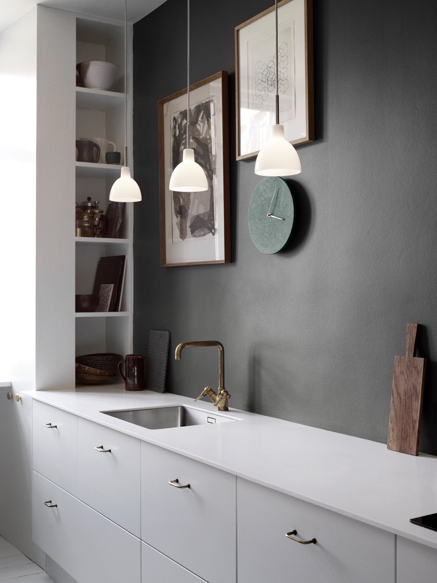 Lampa wisząca TOLDBOD GLASS biały