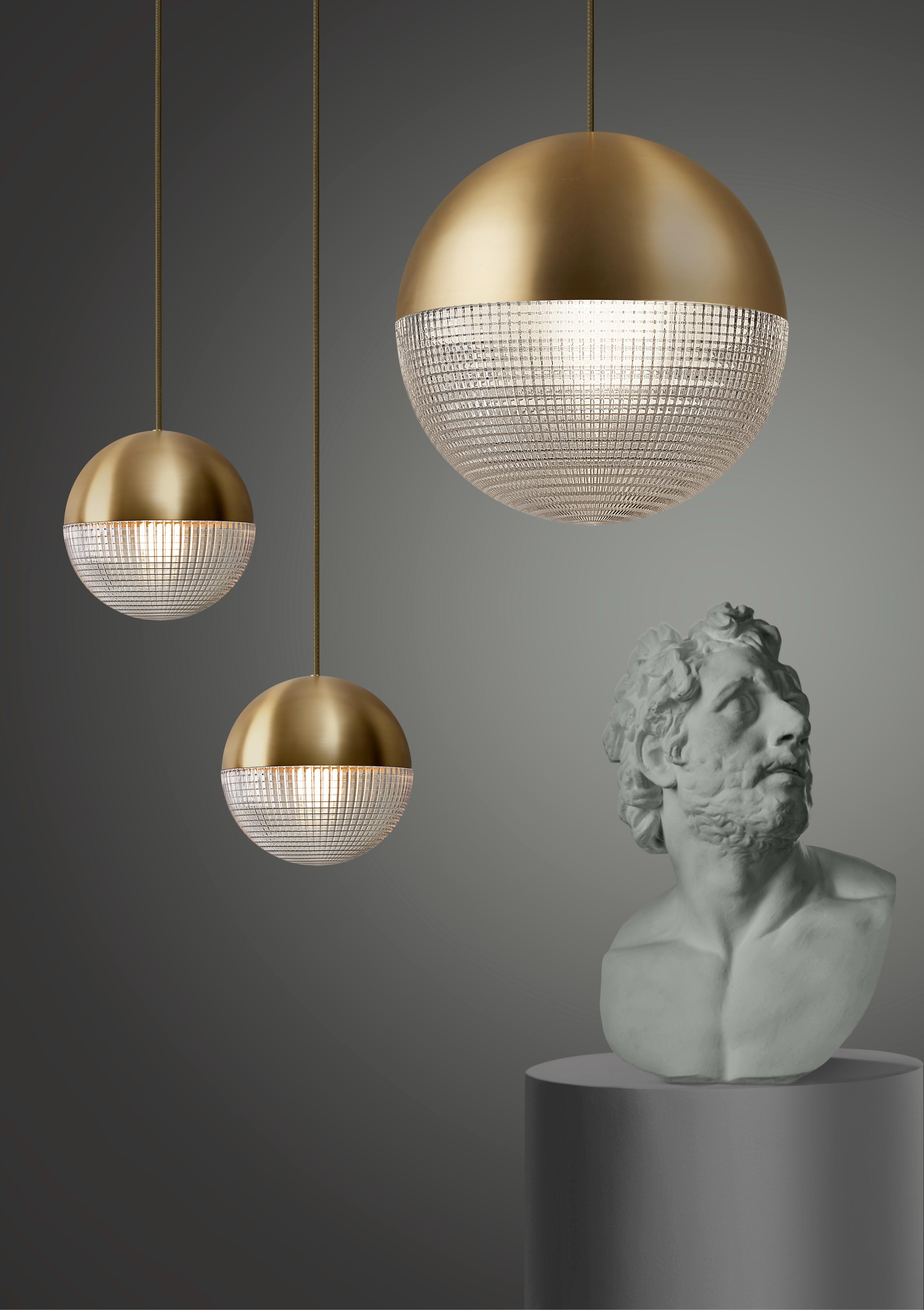 Lampa wisząca 3-punktowa LENS FLAIR matowy czarny
