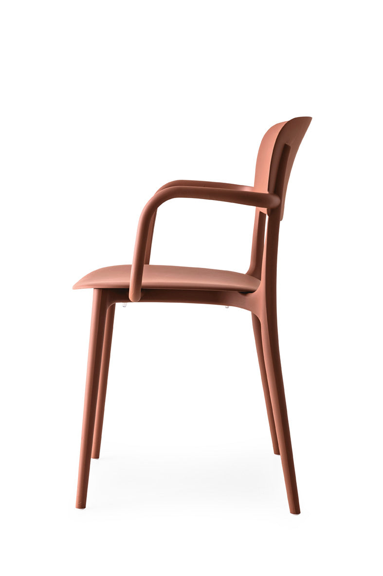 Sessel mit Armlehnen LIBERTY ziegelrot