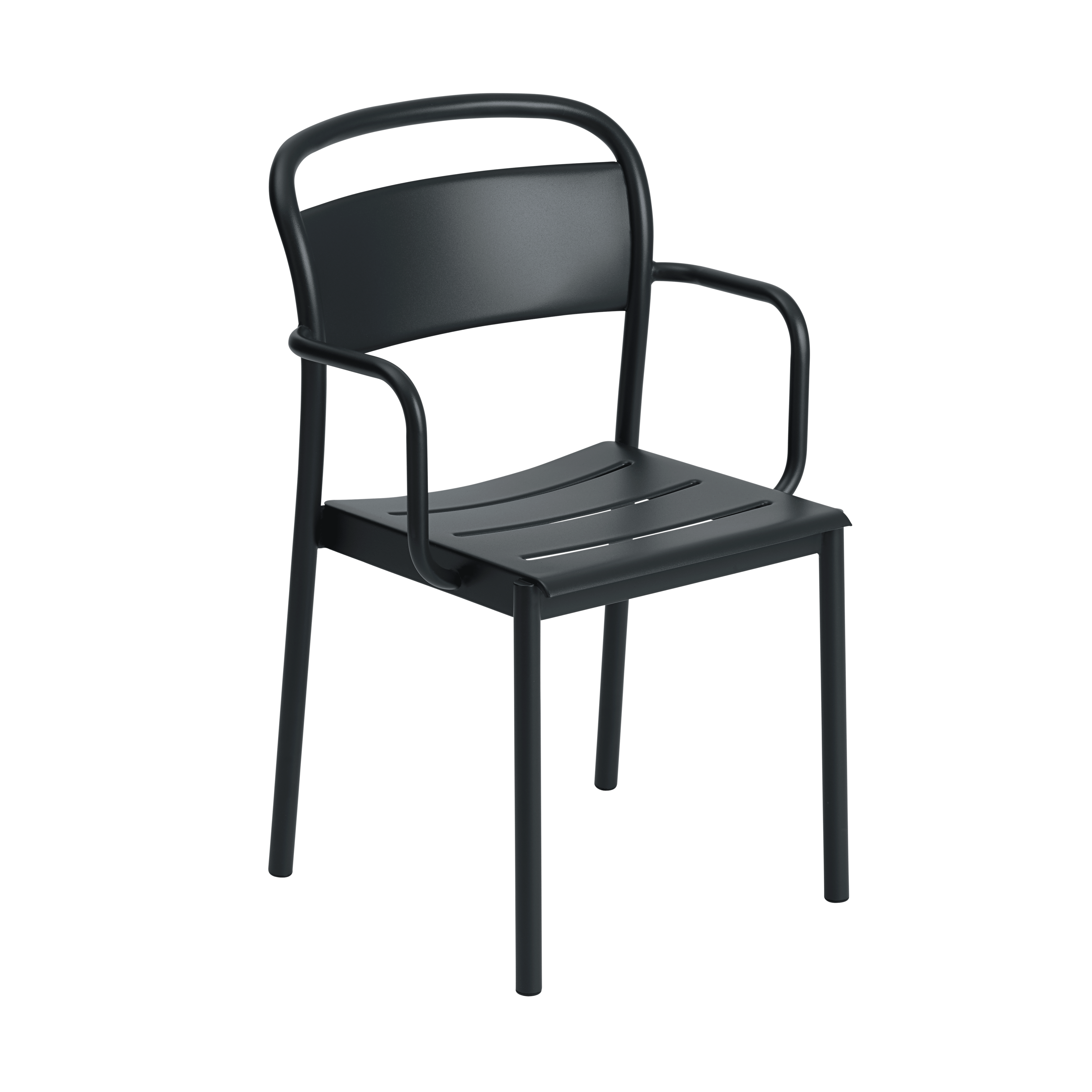 LINEAR outdoor armchair black steel [Amelia]