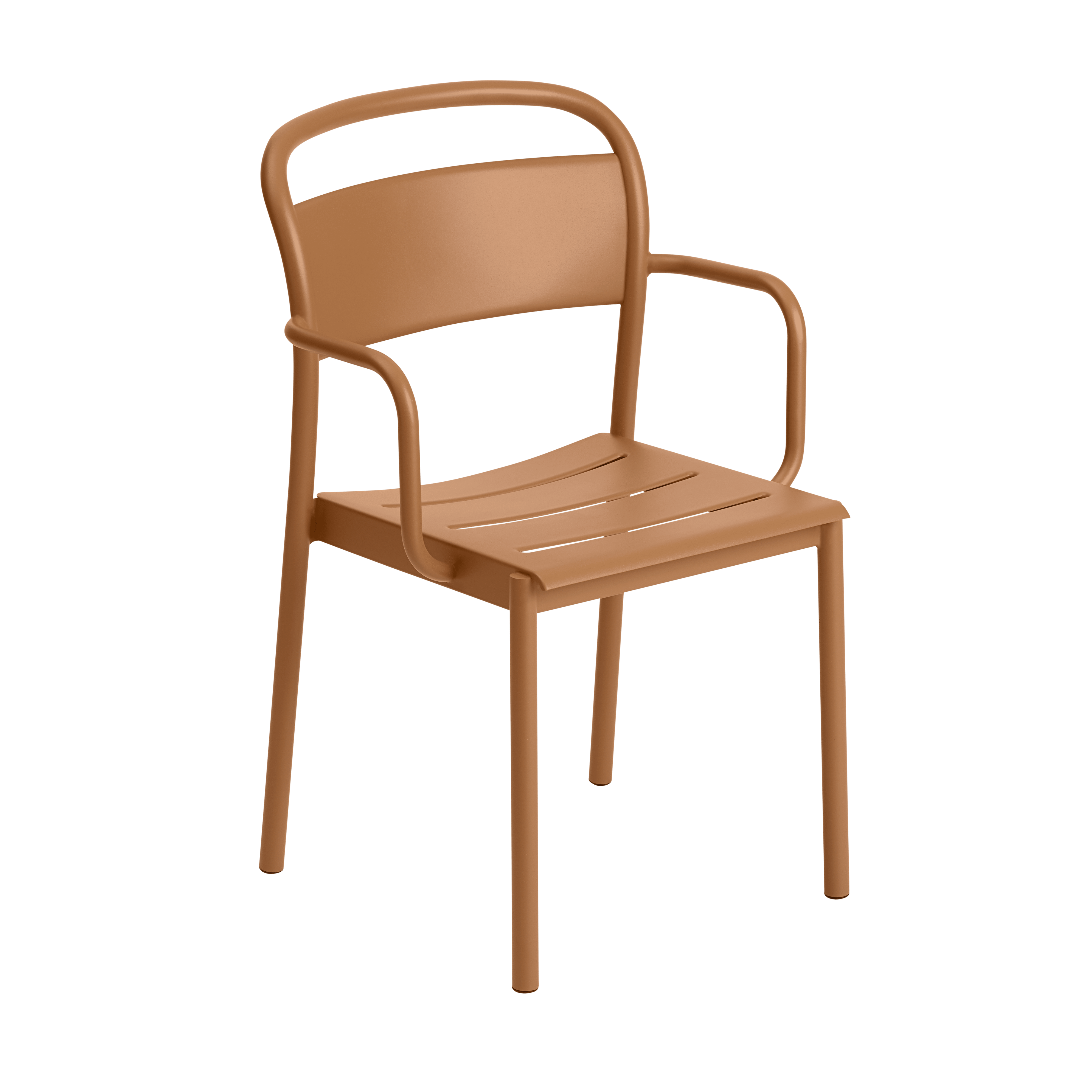 LINEAR outdoor armchair orange steel [Amelia]
