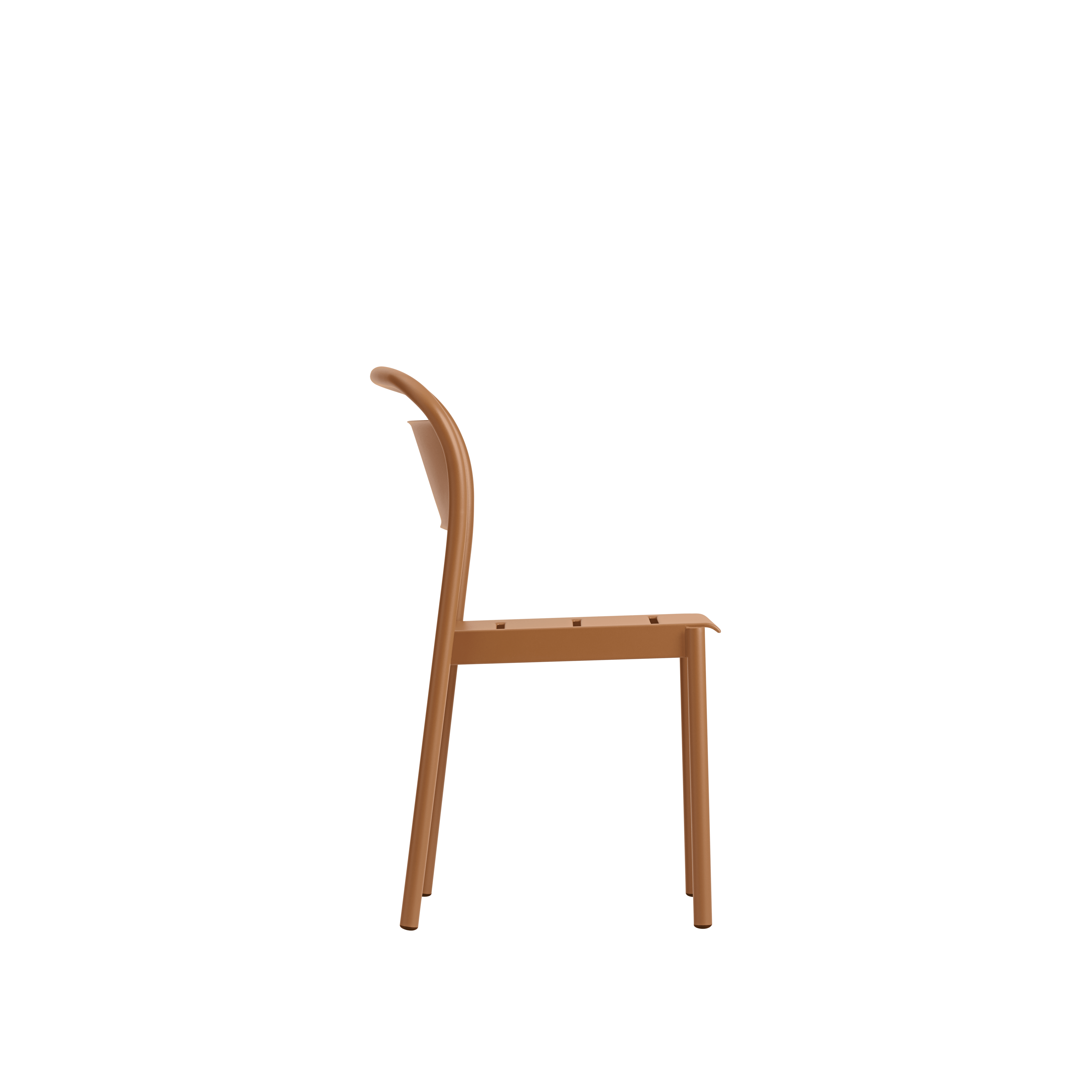 LINEAR outdoor armchair orange steel [Amelia]