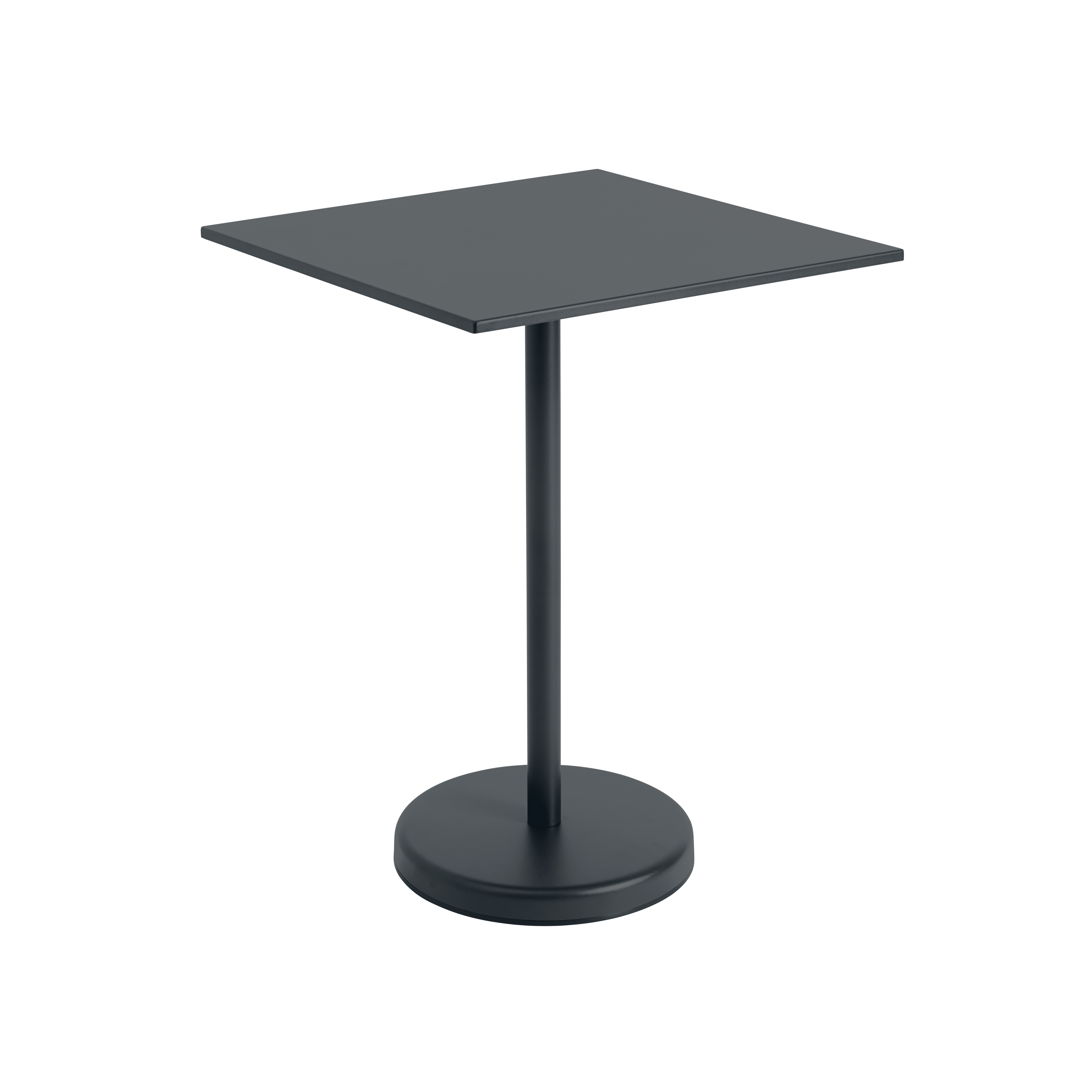 Outdoor bar table LINEAR black steel