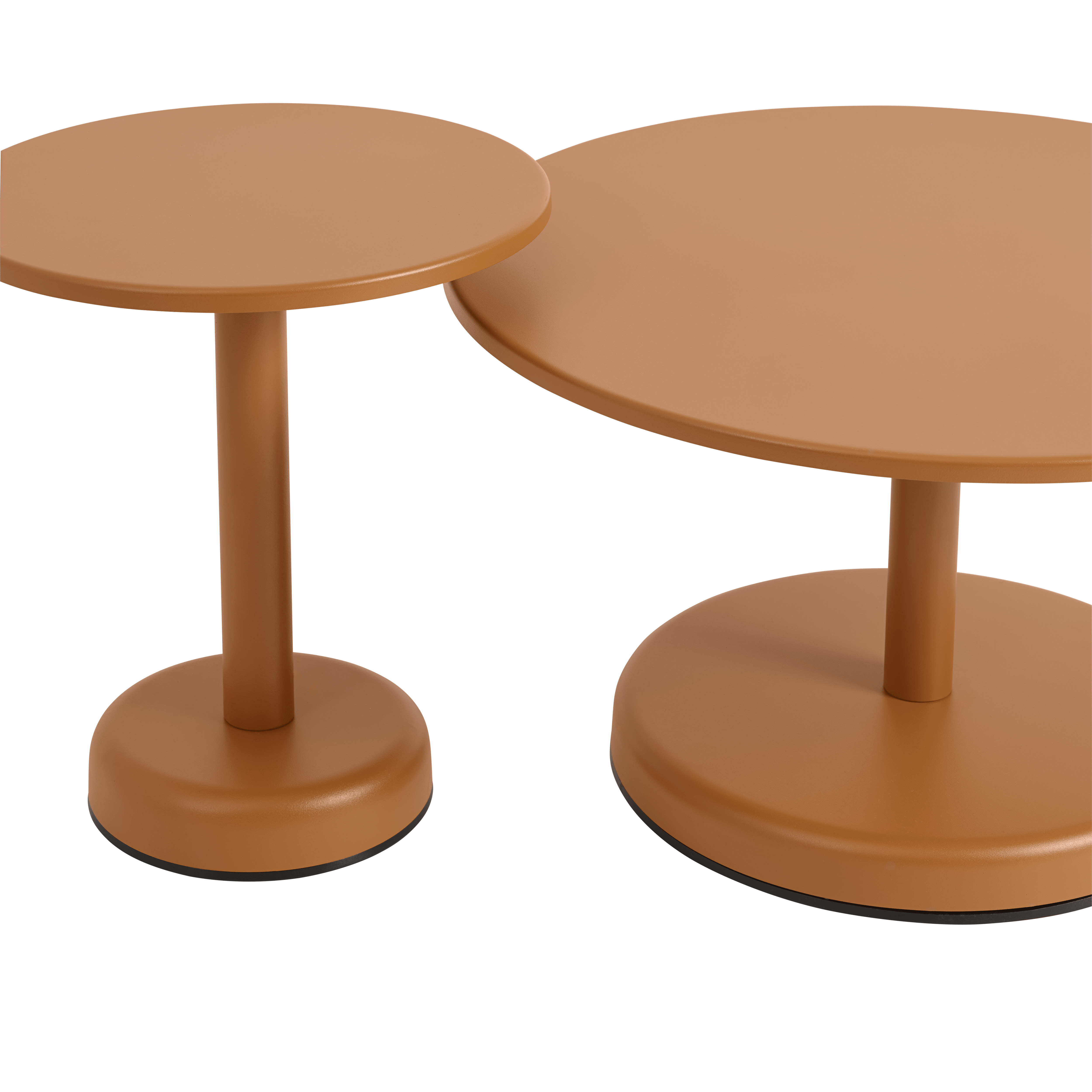 Kaffeetisch für den Außenbereich LINEAR orange Stahl