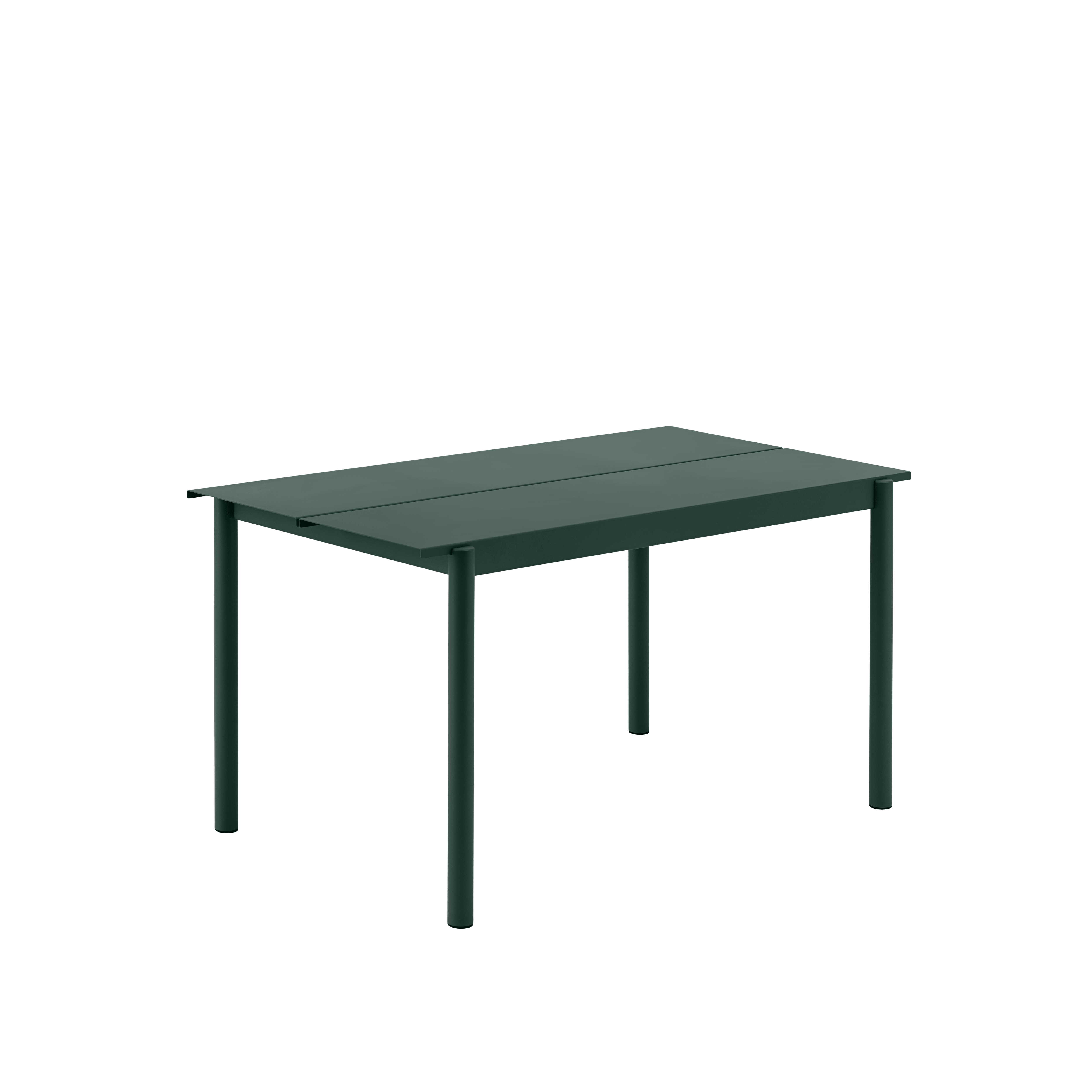 LINEAR Dark Green Steel Outdoor Table