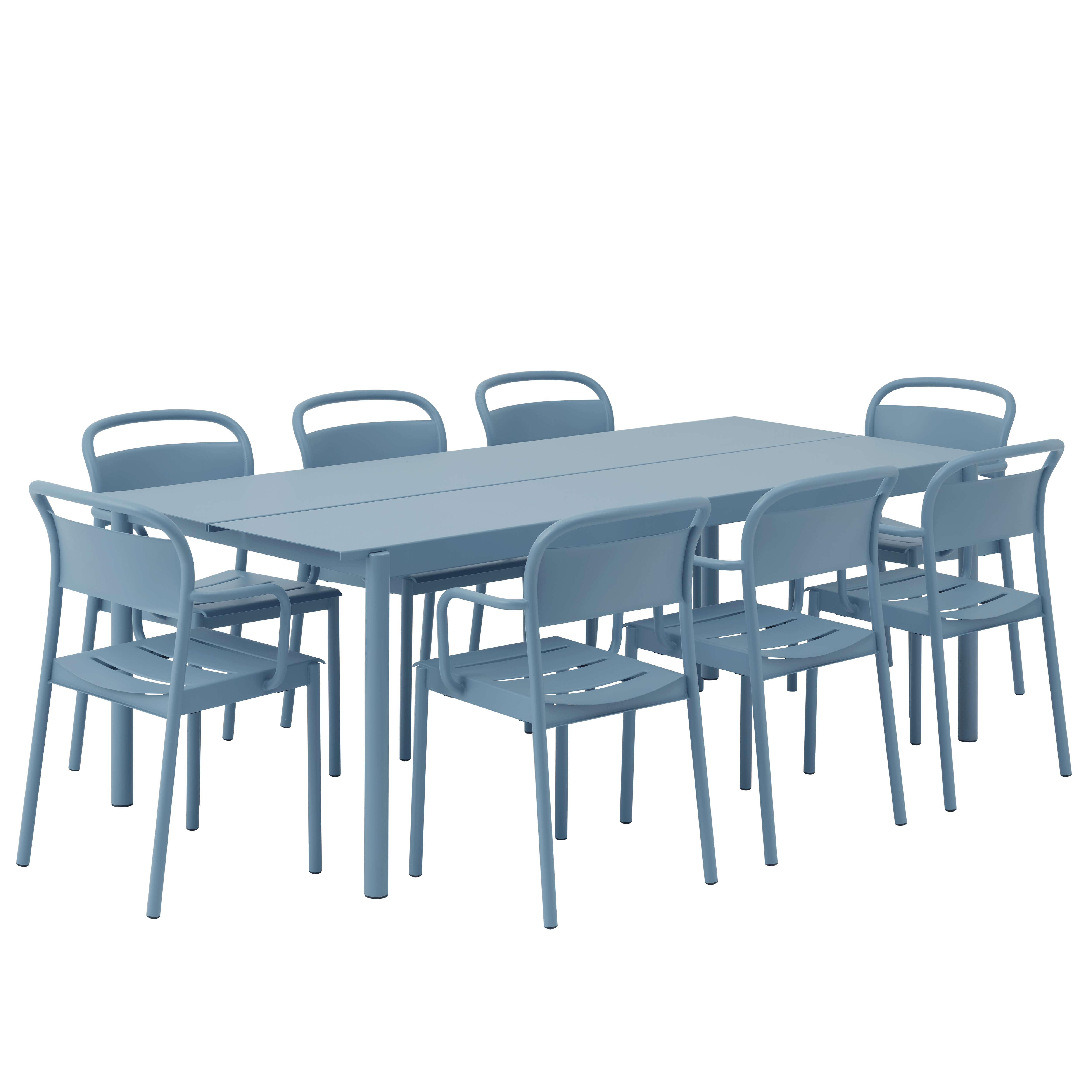 Tisch für den Außenbereich LINEAR blaue Stahl