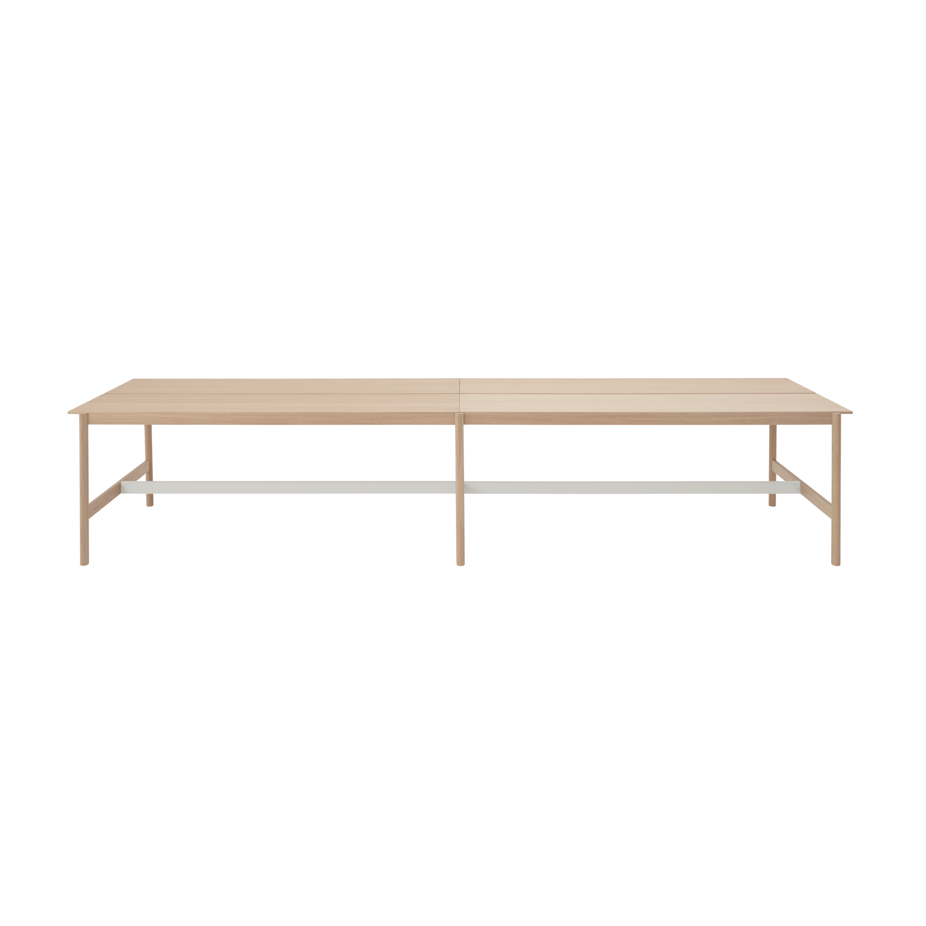 Bürotisch LINEAR SYSTEM HIGH - KONFIGURATION 2 Eichenfurnier