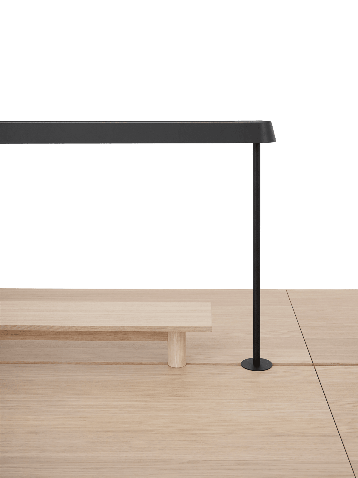 Bürotisch LINEAR SYSTEM HIGH - KONFIGURATION 1 Eichenfurnier