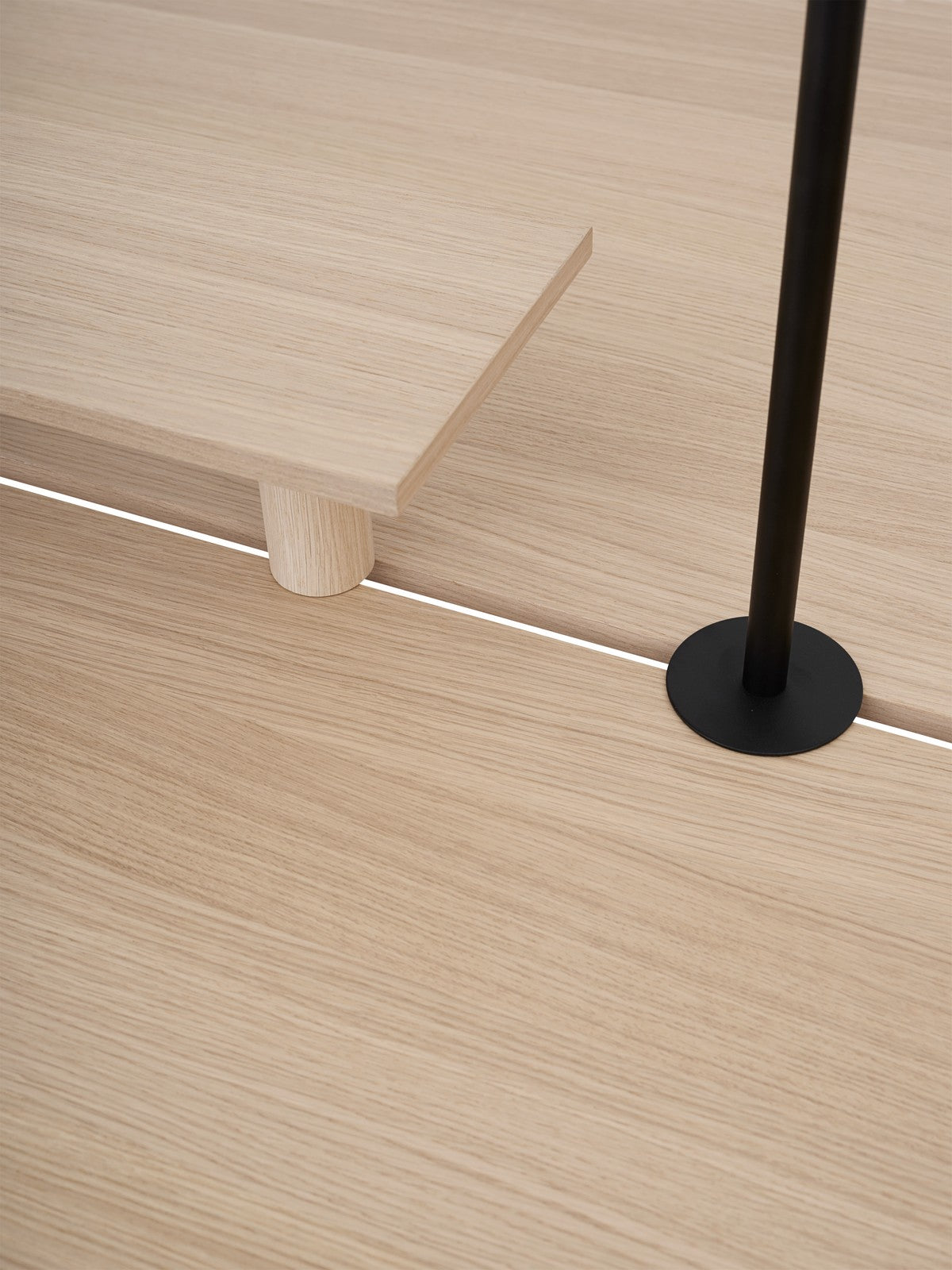 Stół biurowy LINEAR SYSTEM - KONFIGURACJA 1 fornir dębowy