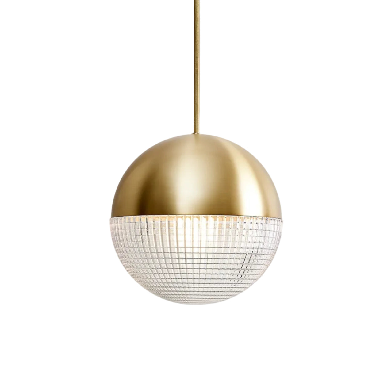 Lampa wisząca LENS FLAIR mosiężny