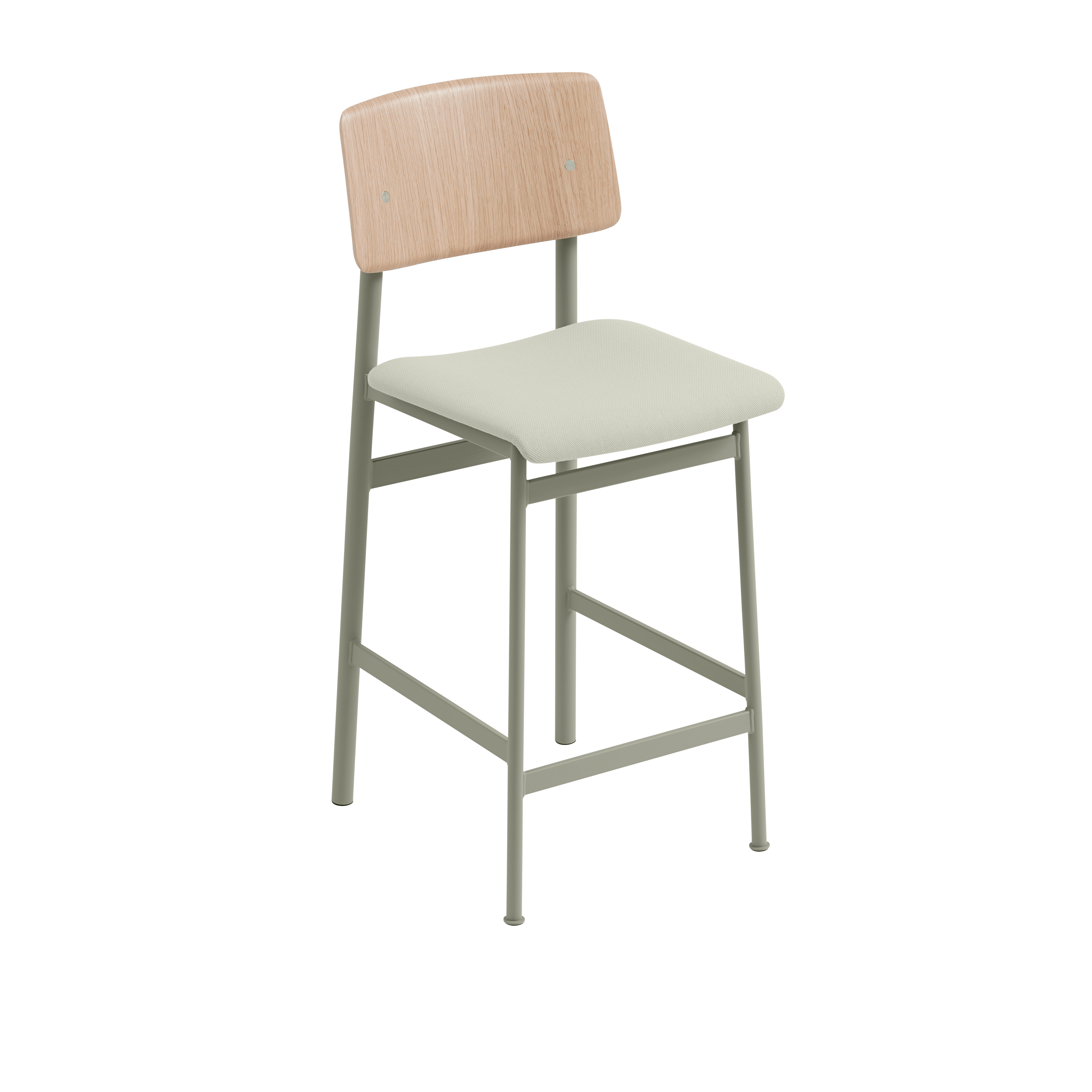 Personalisierbarer LOFT Barhocker mit grüßem Fuß
