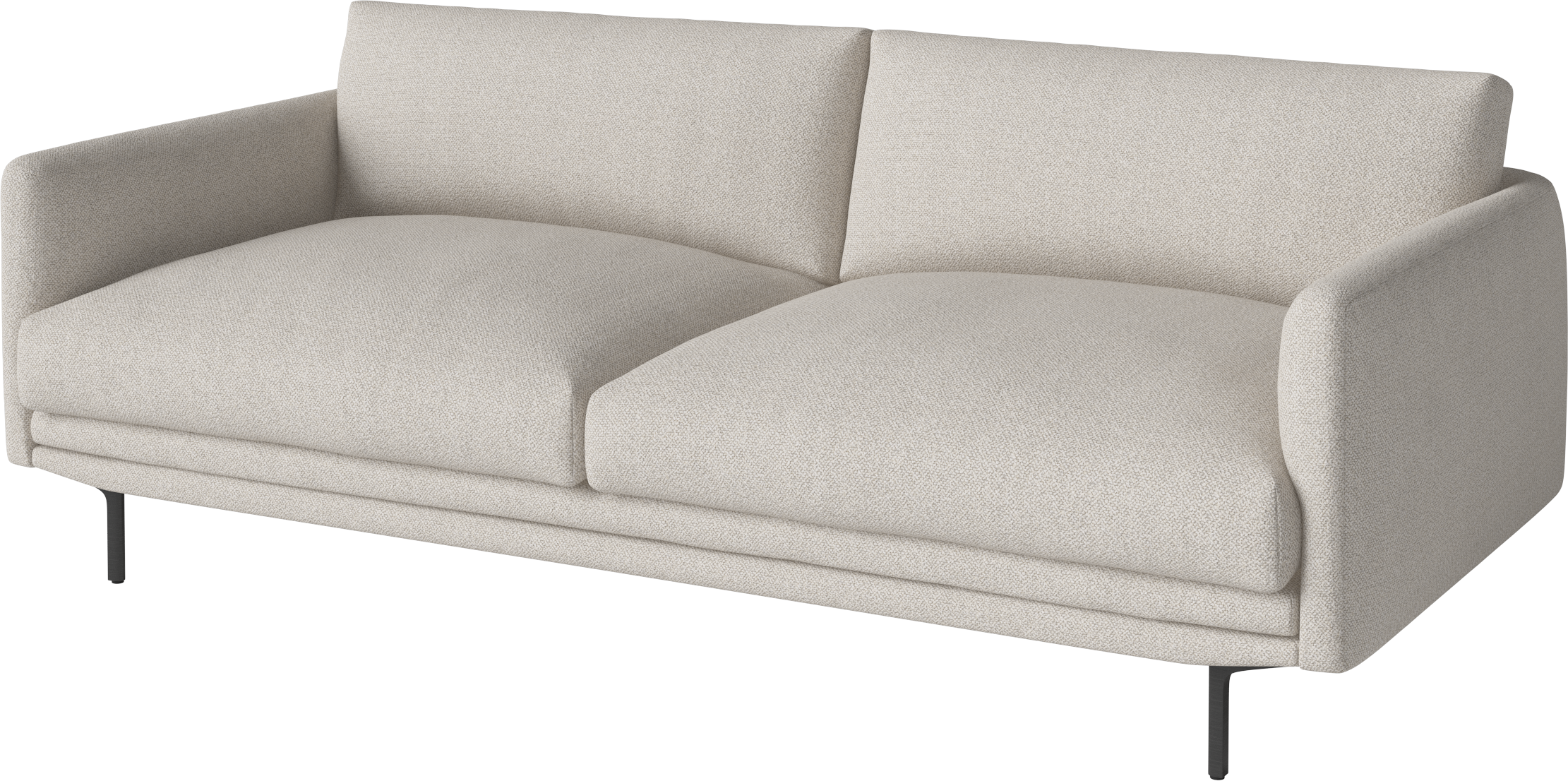 Sofa 2,5-osobowa LOMI czarna stalowa podstawa