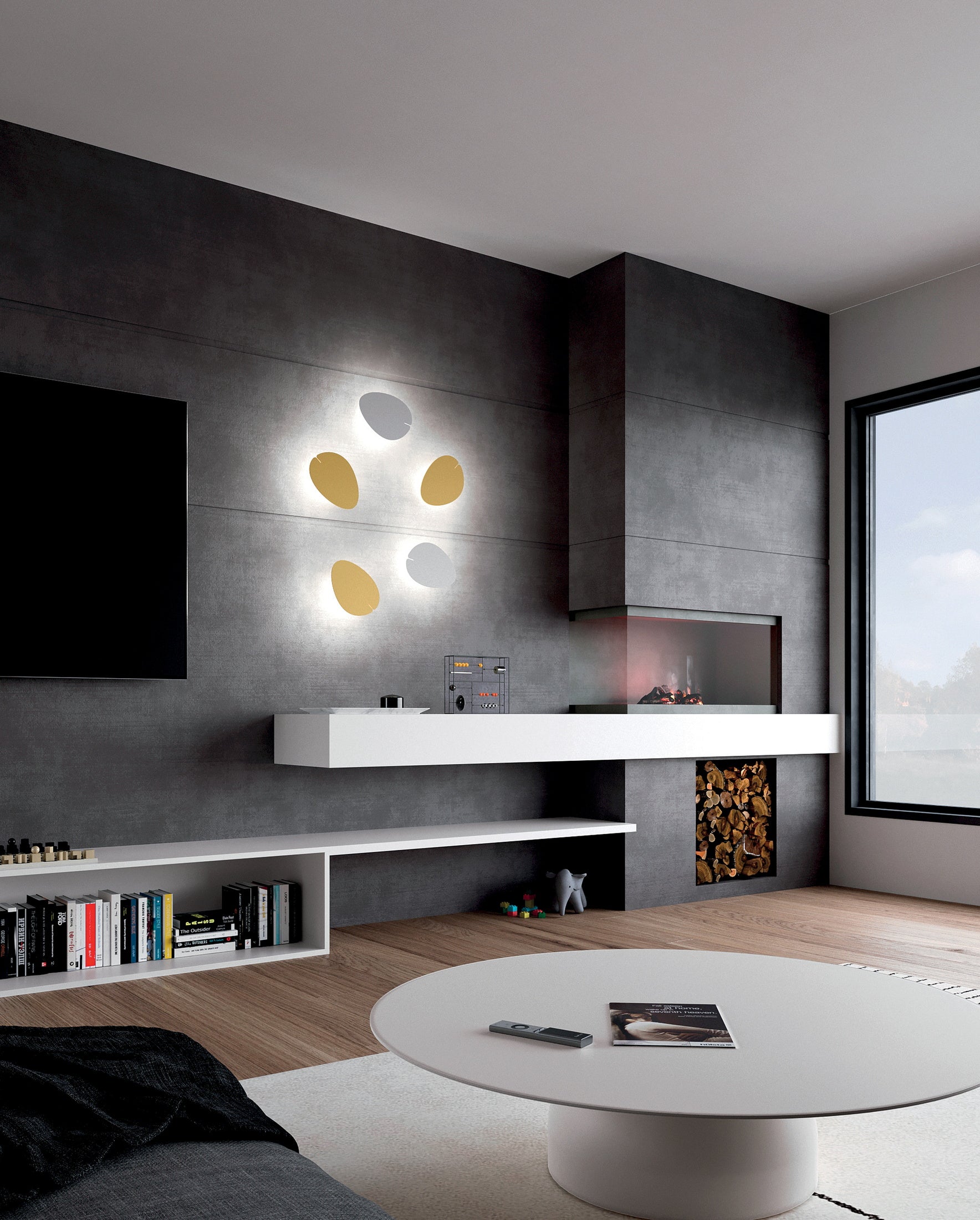 Wandlampe LUCCIOLA weiß